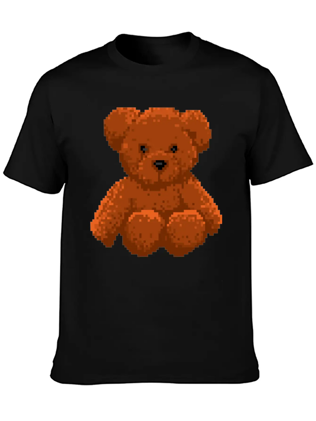 Teddy Bear 8 Bit Pixel Art Stylish Everyday T-Shirt – Unisex Basic Cotton Tee