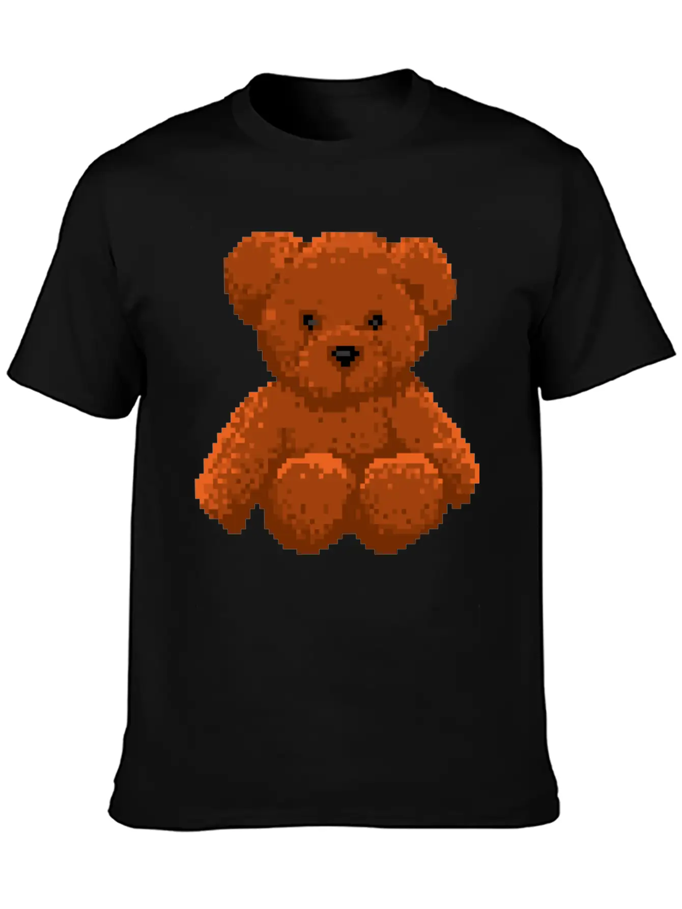 Teddy Bear 8 Bit Pixel Art Stylish Everyday T-Shirt – Unisex Basic Cotton Tee