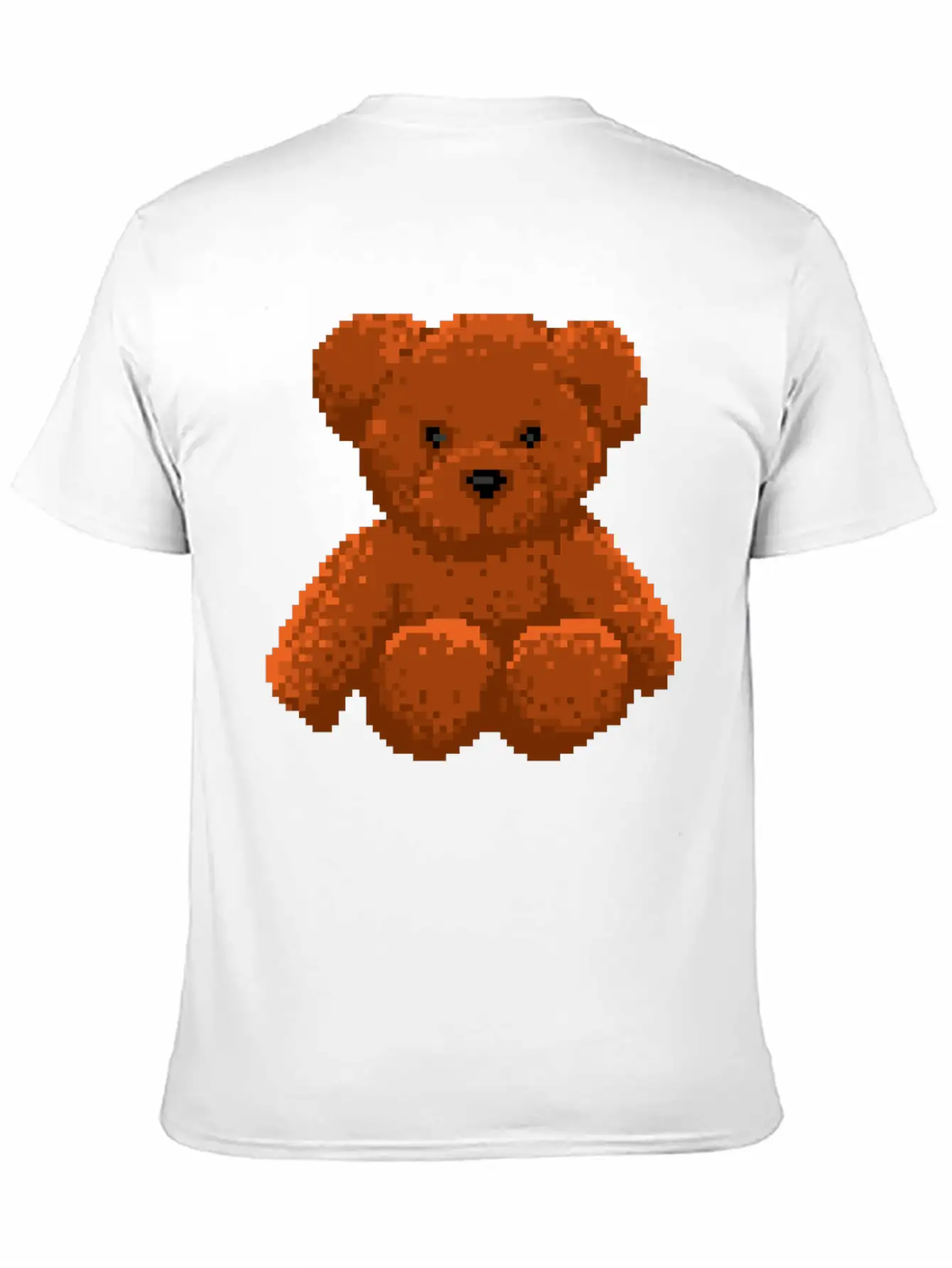 Teddy Bear 8 Bit Pixel Art Stylish Everyday T-Shirt – Unisex Basic Cotton Tee