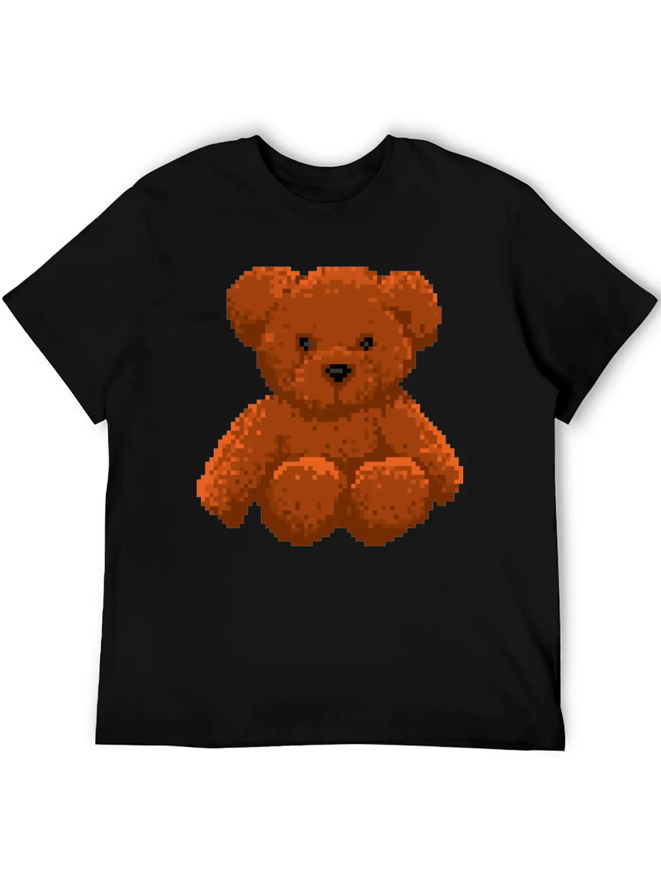 Teddy Bear 8 Bit Pixel Art Stylish Everyday T-Shirt – Unisex Basic Cotton Tee
