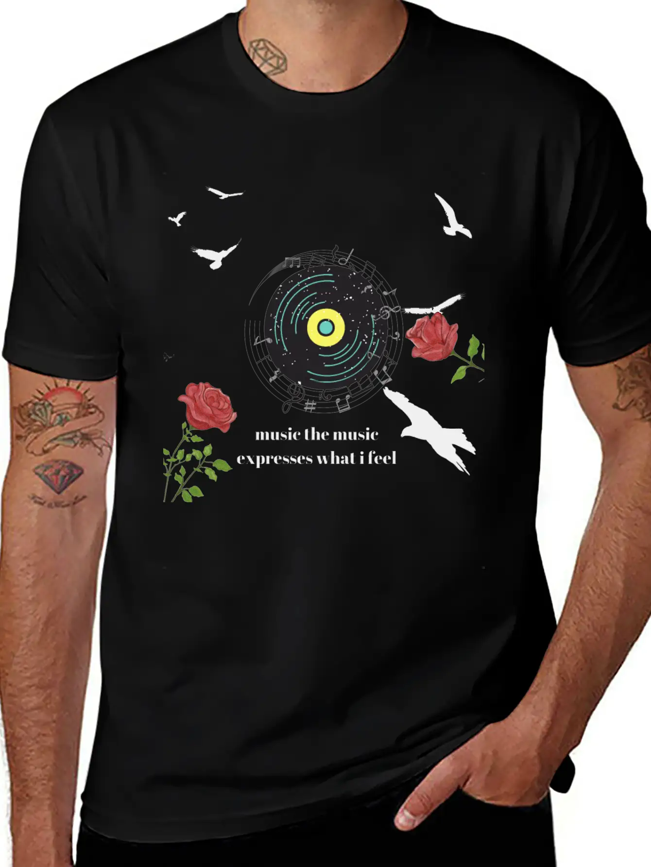 Teen Shirt Music Essential Cotton Tee For Daily Outfits – Unisex Style