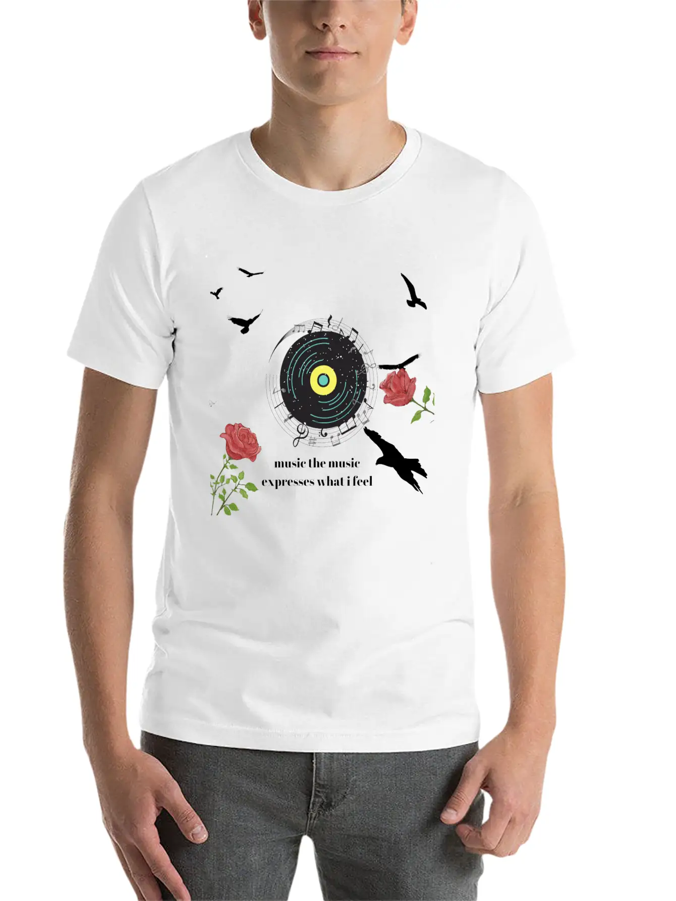 Teen Shirt Music Essential Cotton Tee For Daily Outfits – Unisex Style