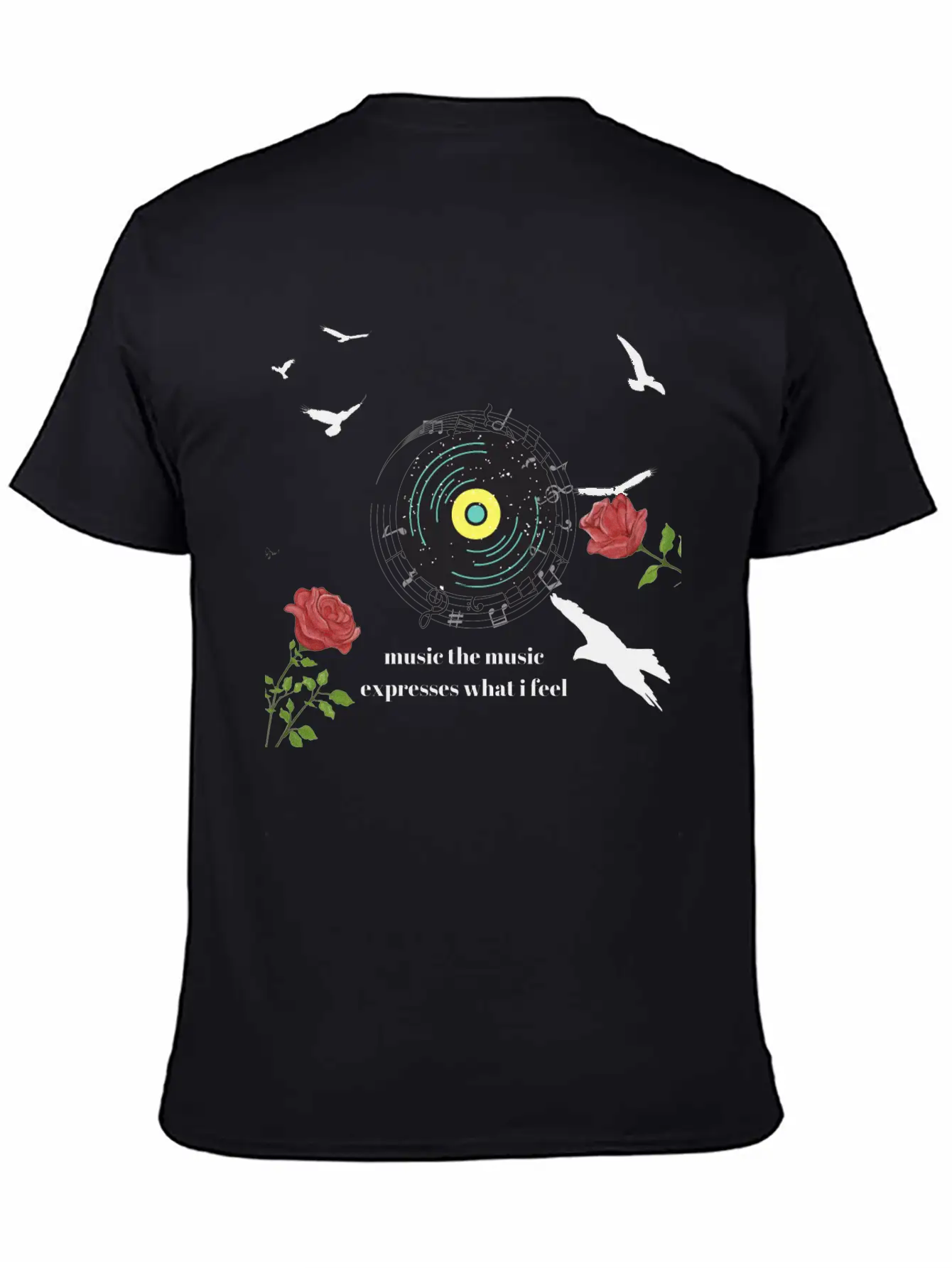 Teen Shirt Music Essential Cotton Tee For Daily Outfits – Unisex Style
