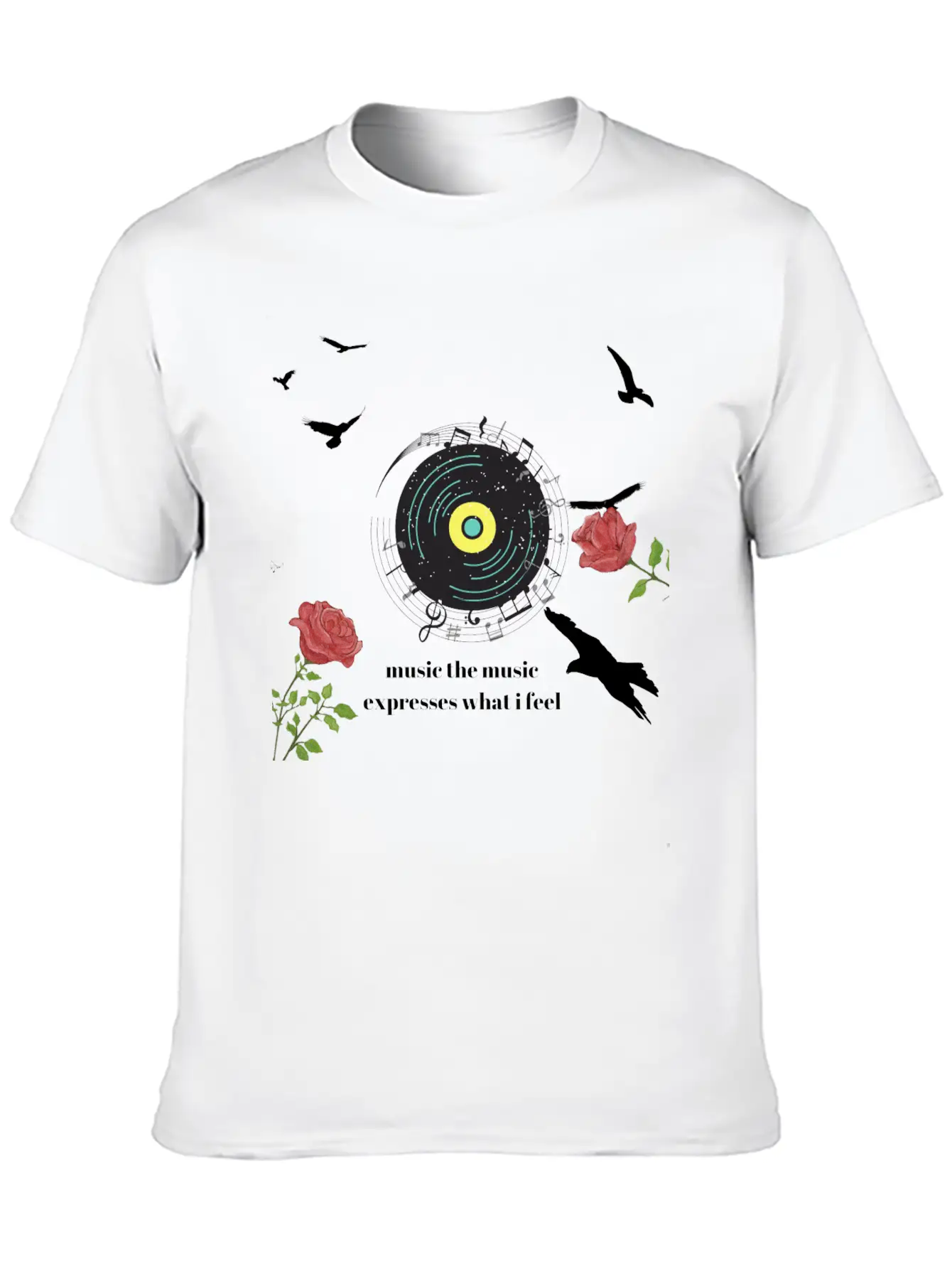 Teen Shirt Music Essential Cotton Tee For Daily Outfits – Unisex Style