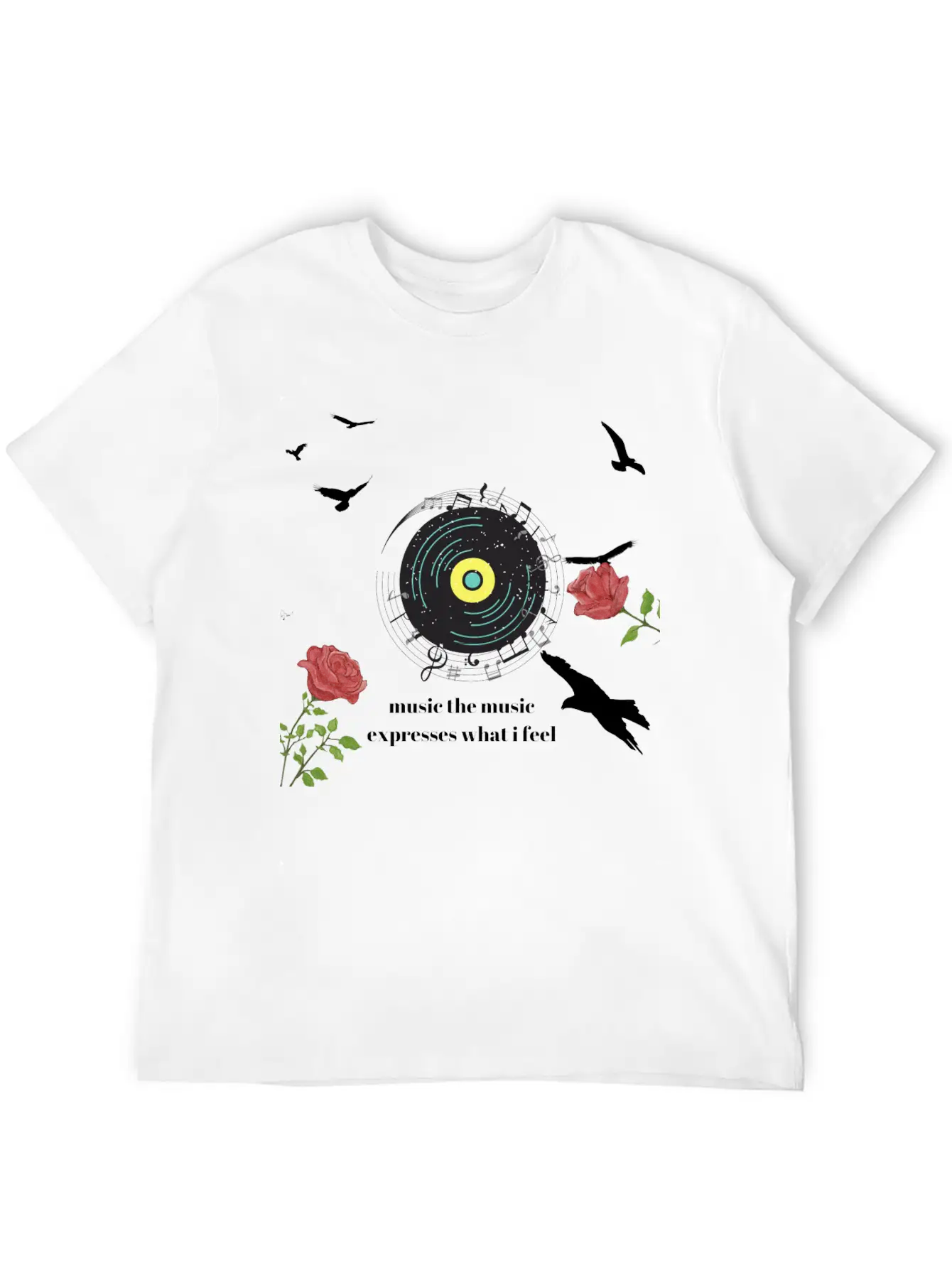 Teen Shirt Music Essential Cotton Tee For Daily Outfits – Unisex Style