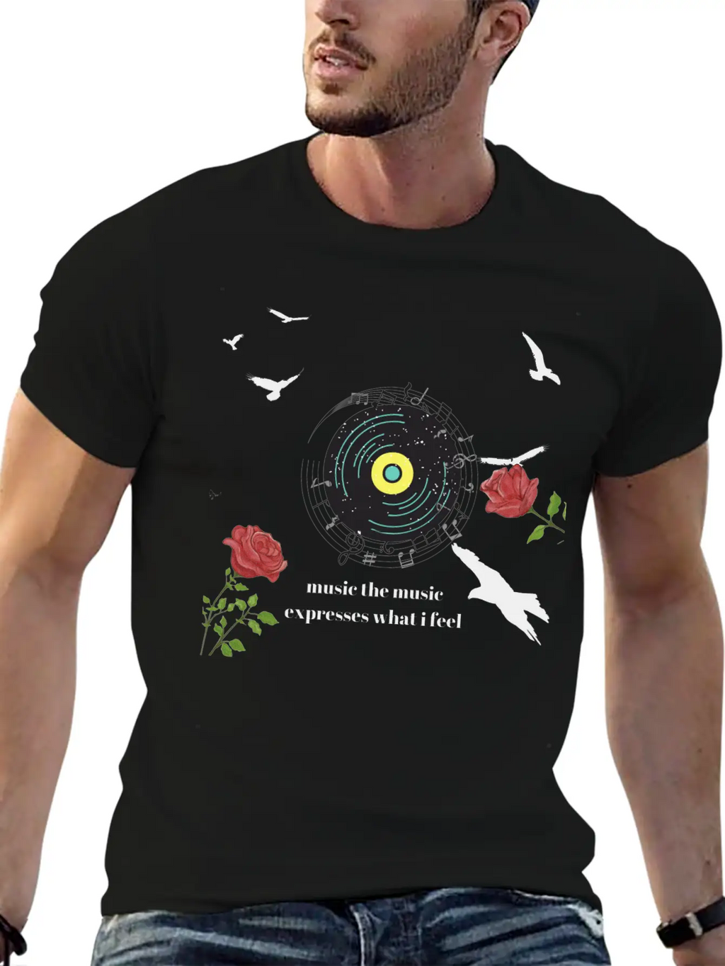 Teen Shirt Music Essential Cotton Tee For Daily Outfits – Unisex Style