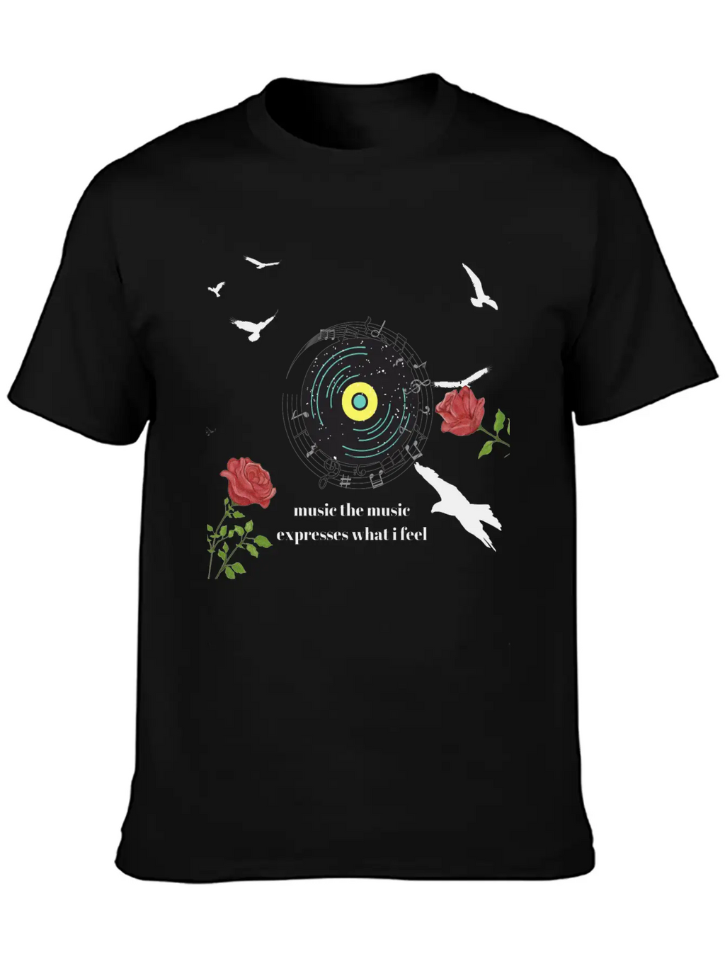 Teen Shirt Music Essential Cotton Tee For Daily Outfits – Unisex Style