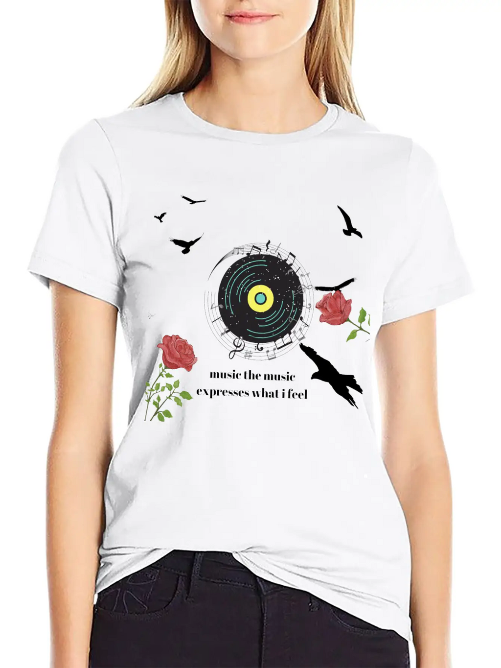 Teen Shirt Music Essential Cotton Tee For Daily Outfits – Unisex Style