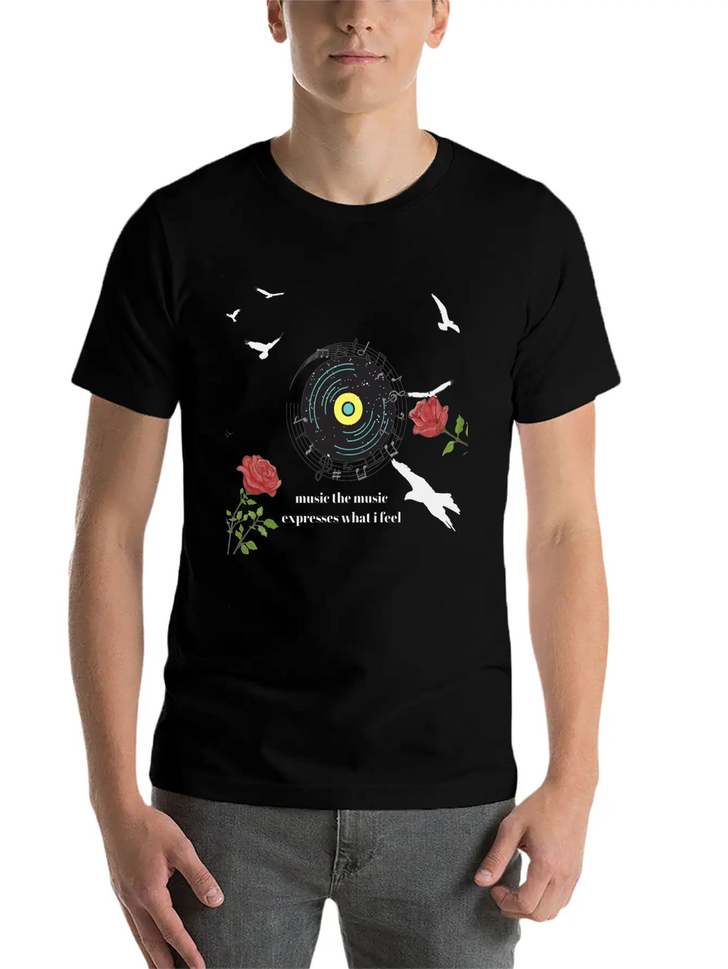 Teen Shirt Music Essential Cotton Tee For Daily Outfits – Unisex Style