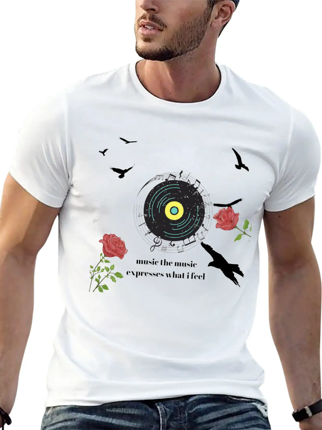 Teen Shirt Music Essential Cotton Tee For Daily Outfits – Unisex Style
