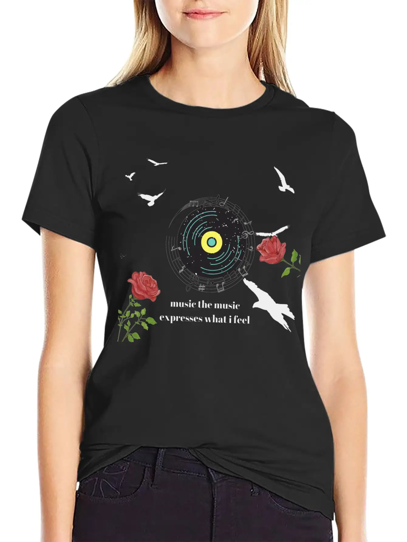 Teen Shirt Music Essential Cotton Tee For Daily Outfits – Unisex Style