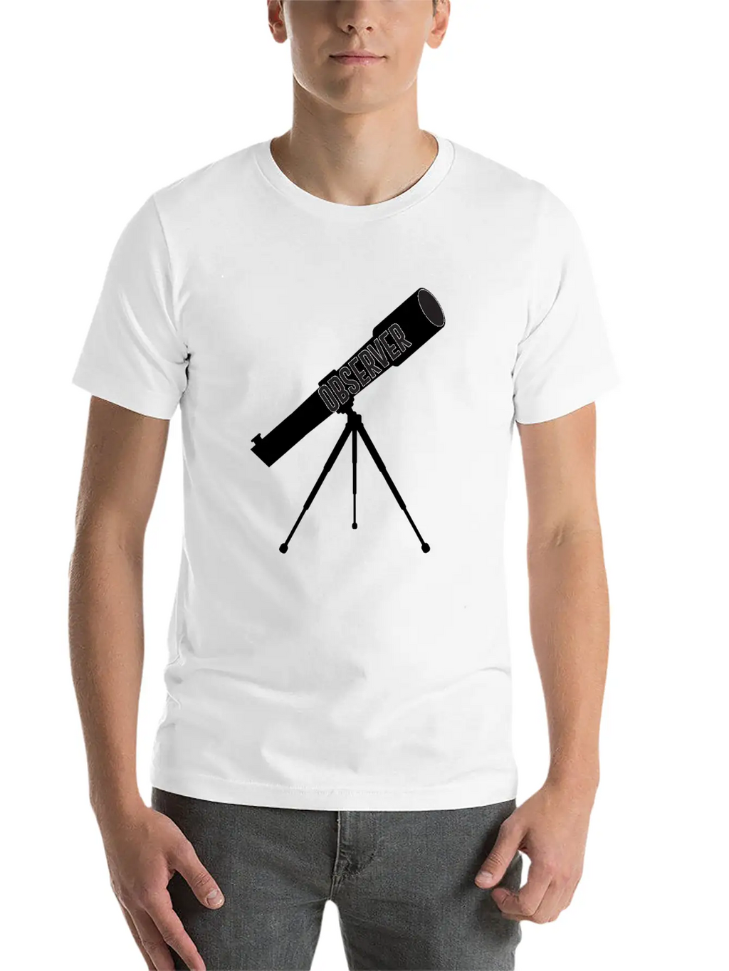 Telescope Space Love Astronomy Science Nerd Breathable Soft Cotton T-Shirt – Timeless Casual Look