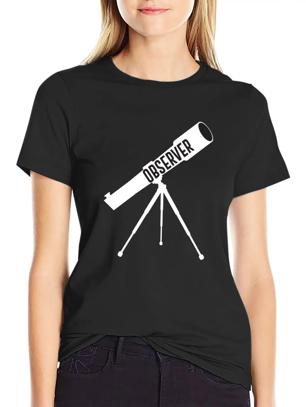 Telescope Space Love Astronomy Science Nerd Breathable Soft Cotton T-Shirt – Timeless Casual Look