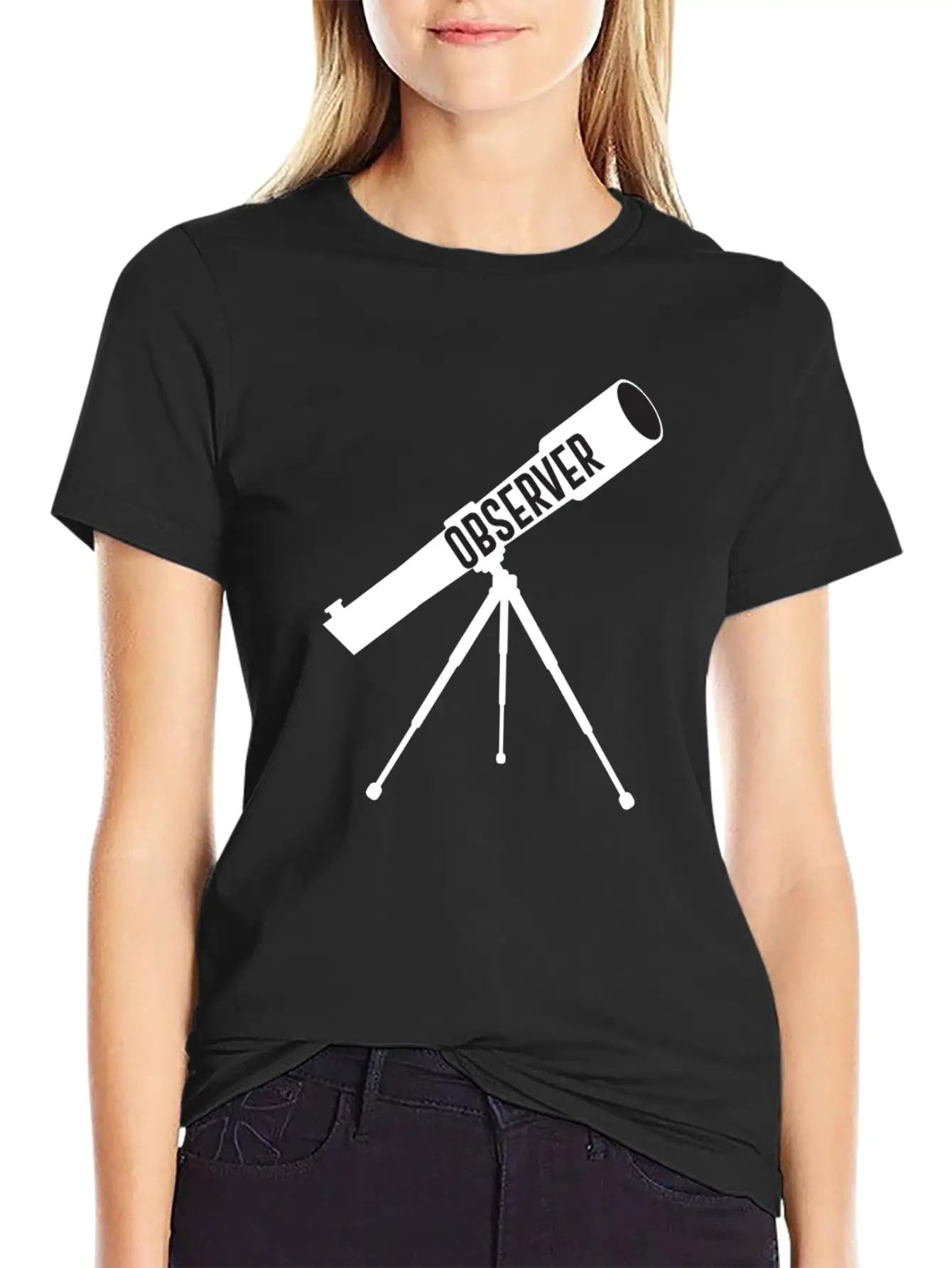 Telescope Space Love Astronomy Science Nerd Breathable Soft Cotton T-Shirt – Timeless Casual Look