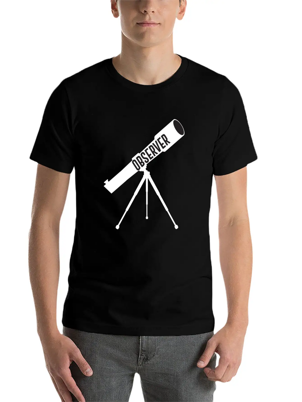 Telescope Space Love Astronomy Science Nerd Breathable Soft Cotton T-Shirt – Timeless Casual Look