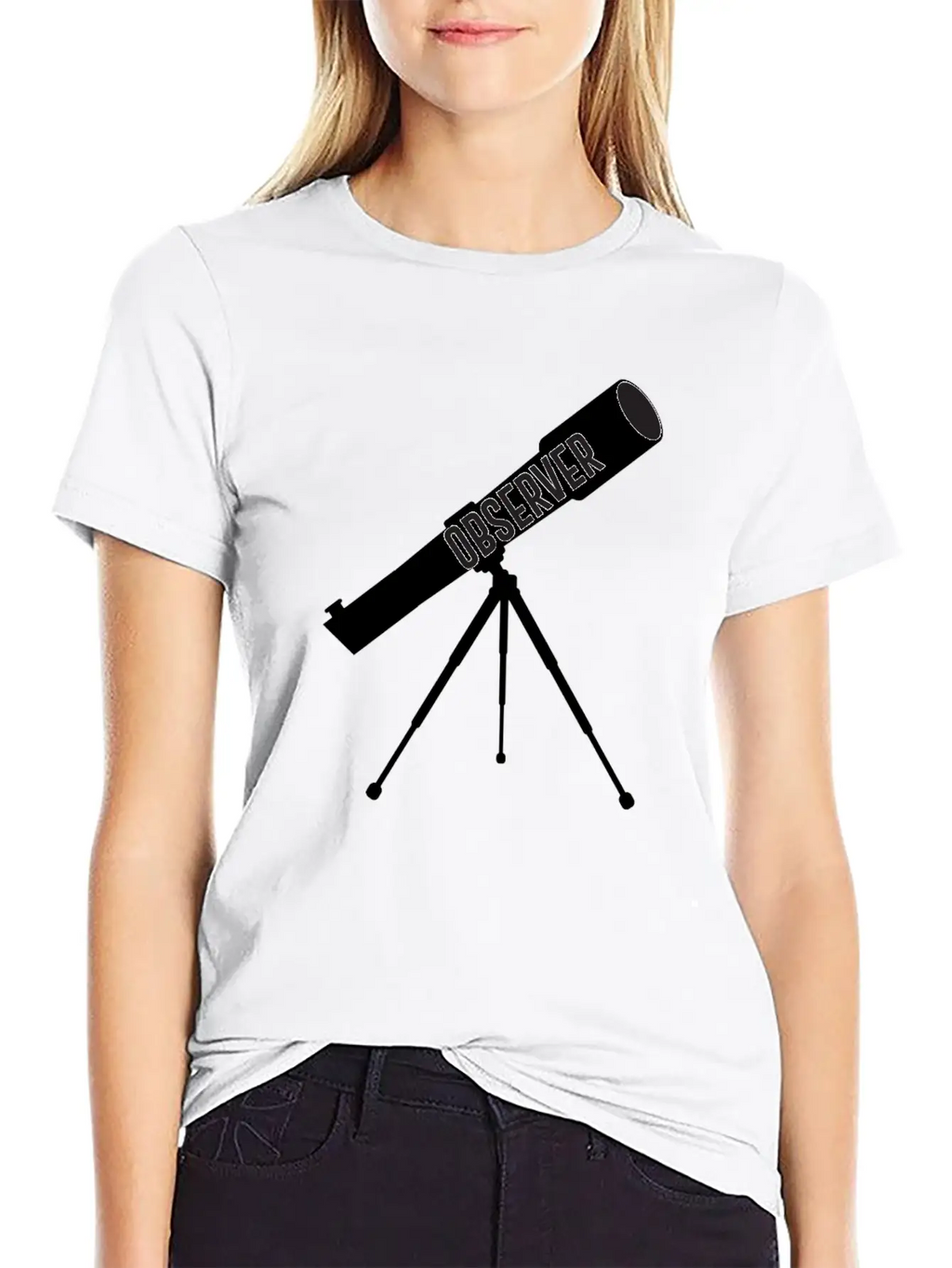 Telescope Space Love Astronomy Science Nerd Breathable Soft Cotton T-Shirt – Timeless Casual Look