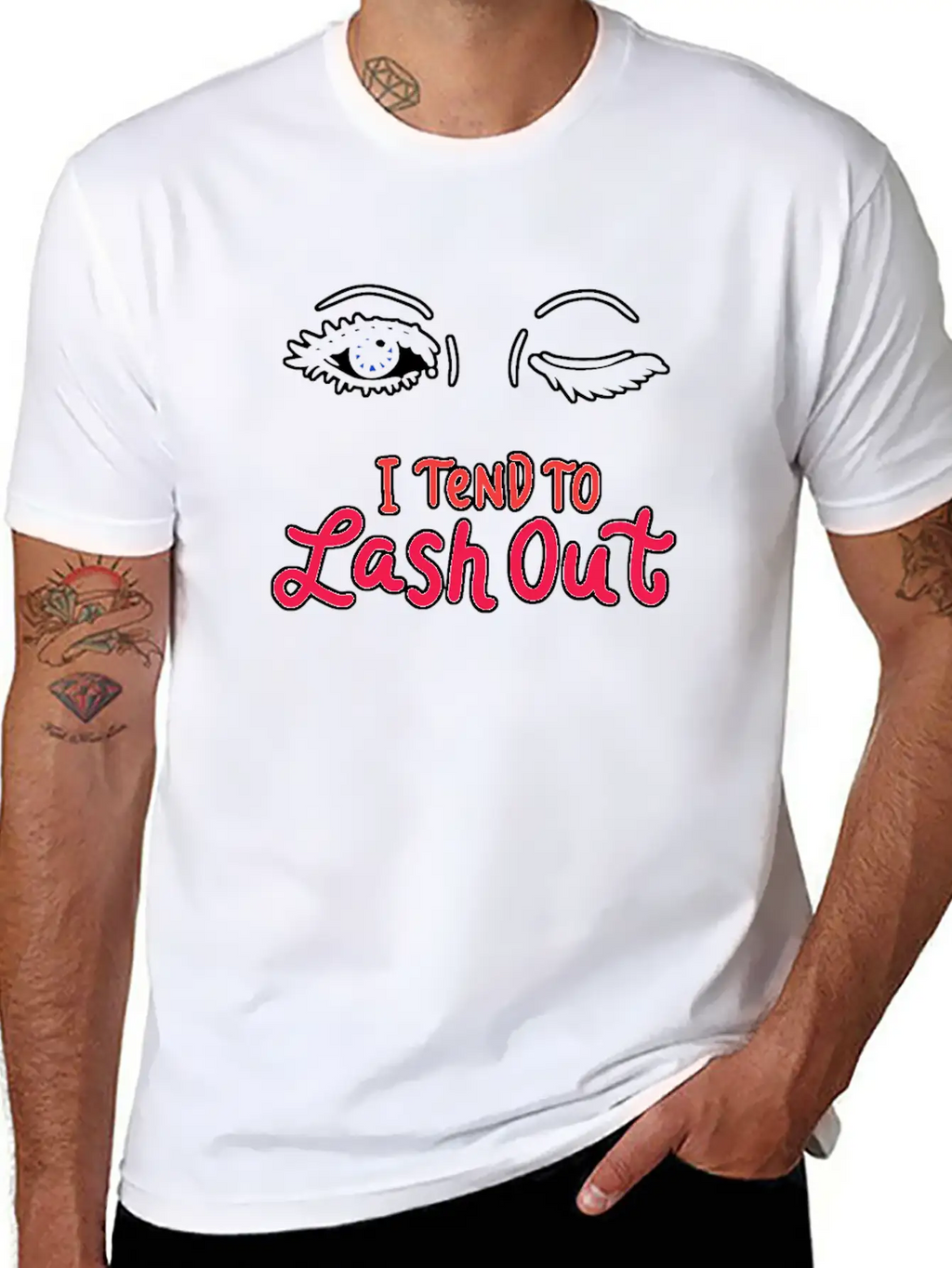 Tend To Lash Out Make Up Artist Beautician Eyelash Unisex Short Sleeve Soft Cotton T-Shirt – Casual Everyday Wear