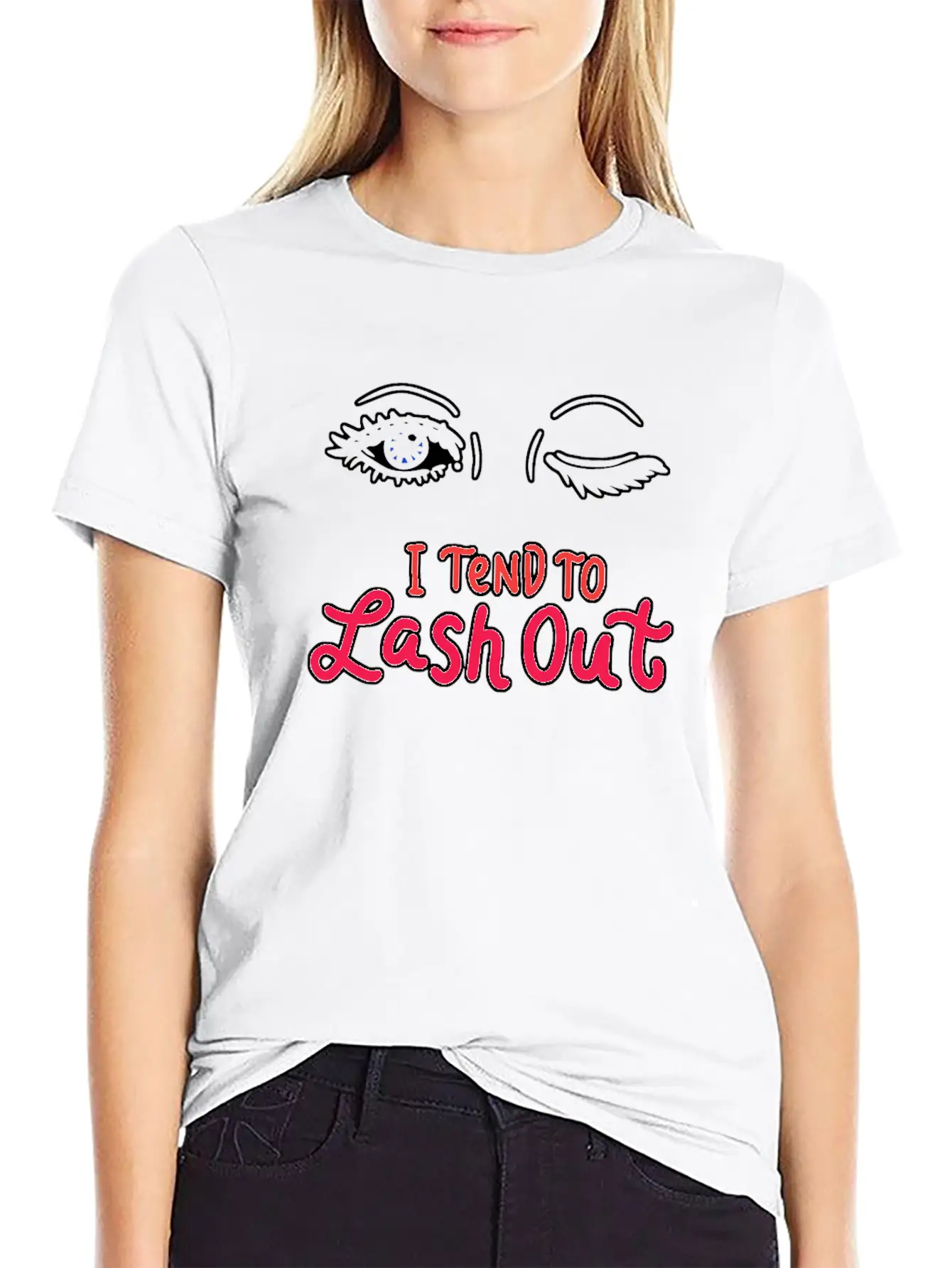 Tend To Lash Out Make Up Artist Beautician Eyelash Unisex Short Sleeve Soft Cotton T-Shirt – Casual Everyday Wear
