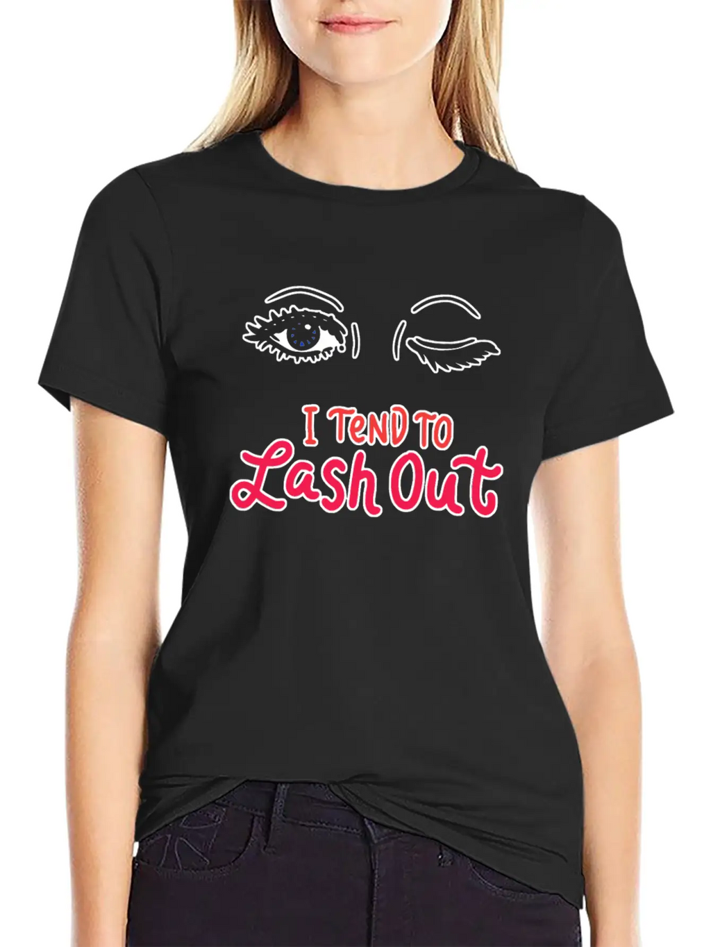 Tend To Lash Out Make Up Artist Beautician Eyelash Unisex Short Sleeve Soft Cotton T-Shirt – Casual Everyday Wear