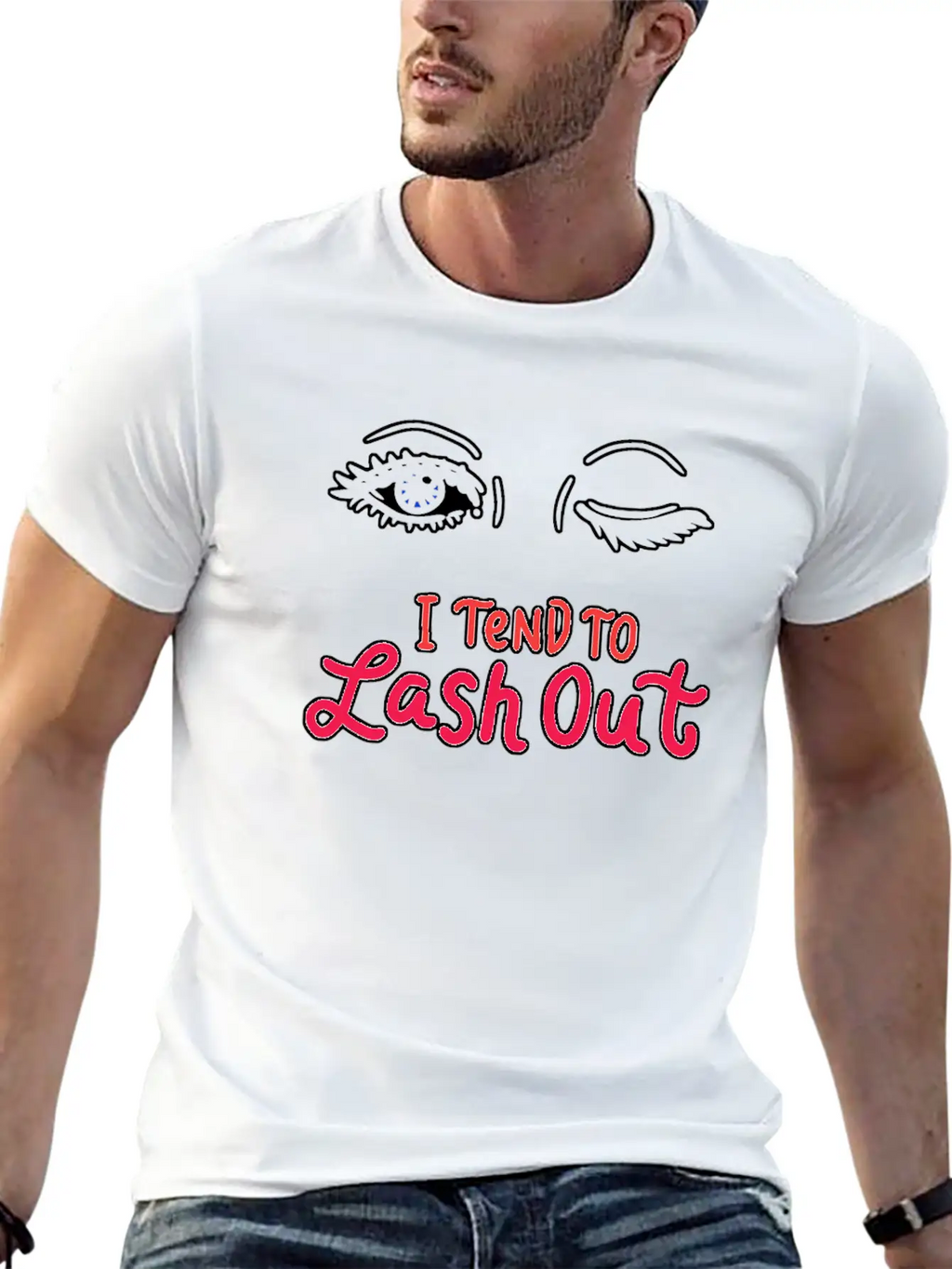 Tend To Lash Out Make Up Artist Beautician Eyelash Unisex Short Sleeve Soft Cotton T-Shirt – Casual Everyday Wear