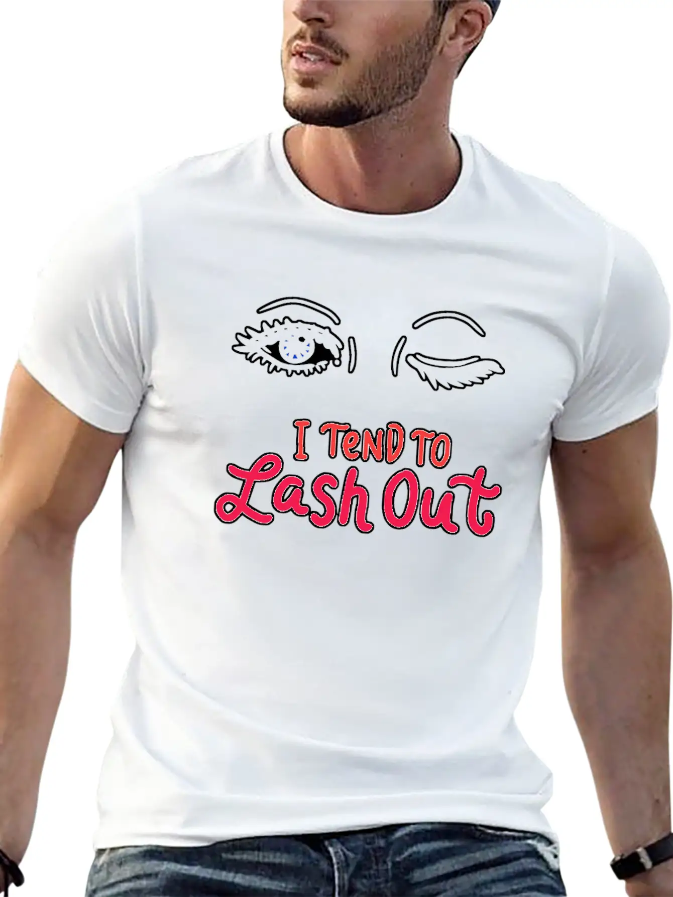 Tend To Lash Out Make Up Artist Beautician Eyelash Unisex Short Sleeve Soft Cotton T-Shirt – Casual Everyday Wear