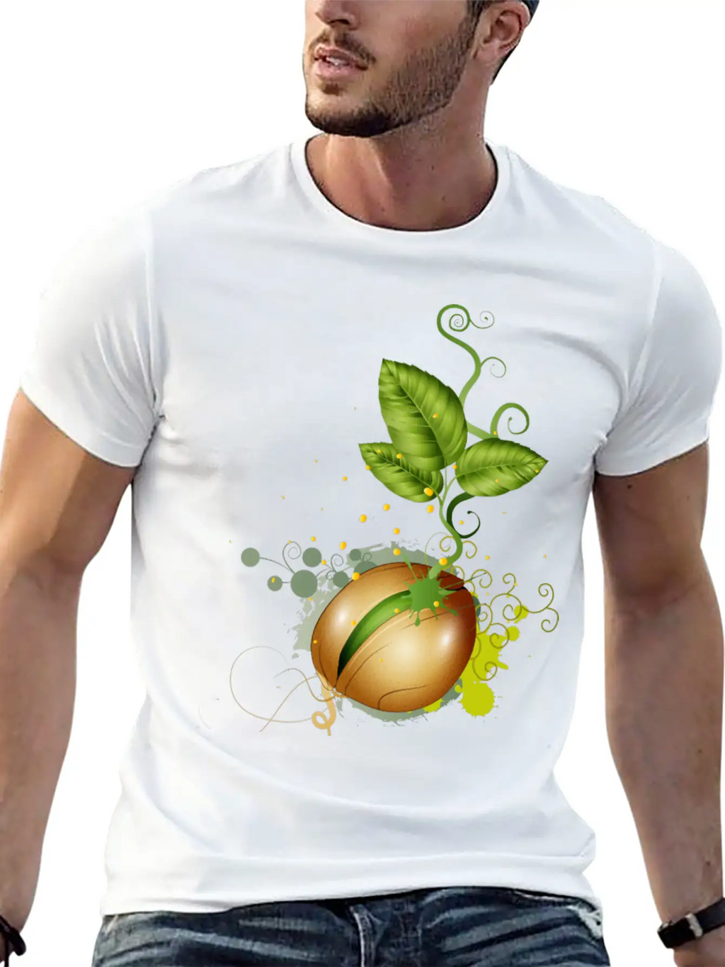 Tender Seed Germinates In The Earth Unisex Casual T-Shirt – Clean Design For Daily Comfort