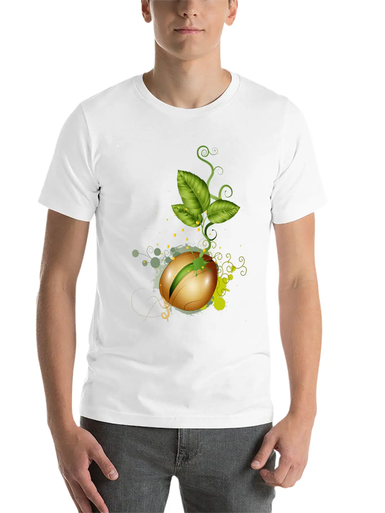 Tender Seed Germinates In The Earth Unisex Casual T-Shirt – Clean Design For Daily Comfort
