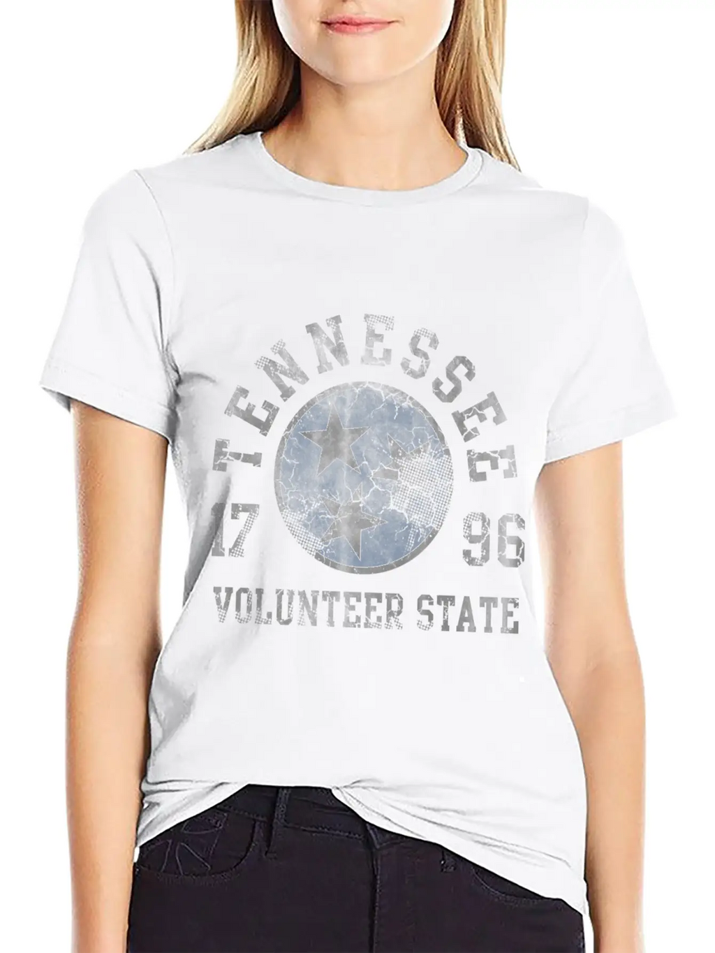 Tennessee Volunteer State Flag Fade Unisex Casual T-Shirt – Clean Design For Daily Comfort
