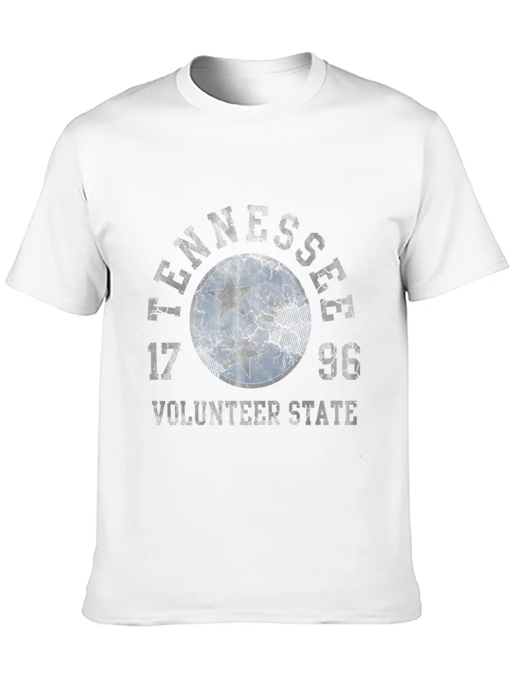 Tennessee Volunteer State Flag Fade Unisex Casual T-Shirt – Clean Design For Daily Comfort