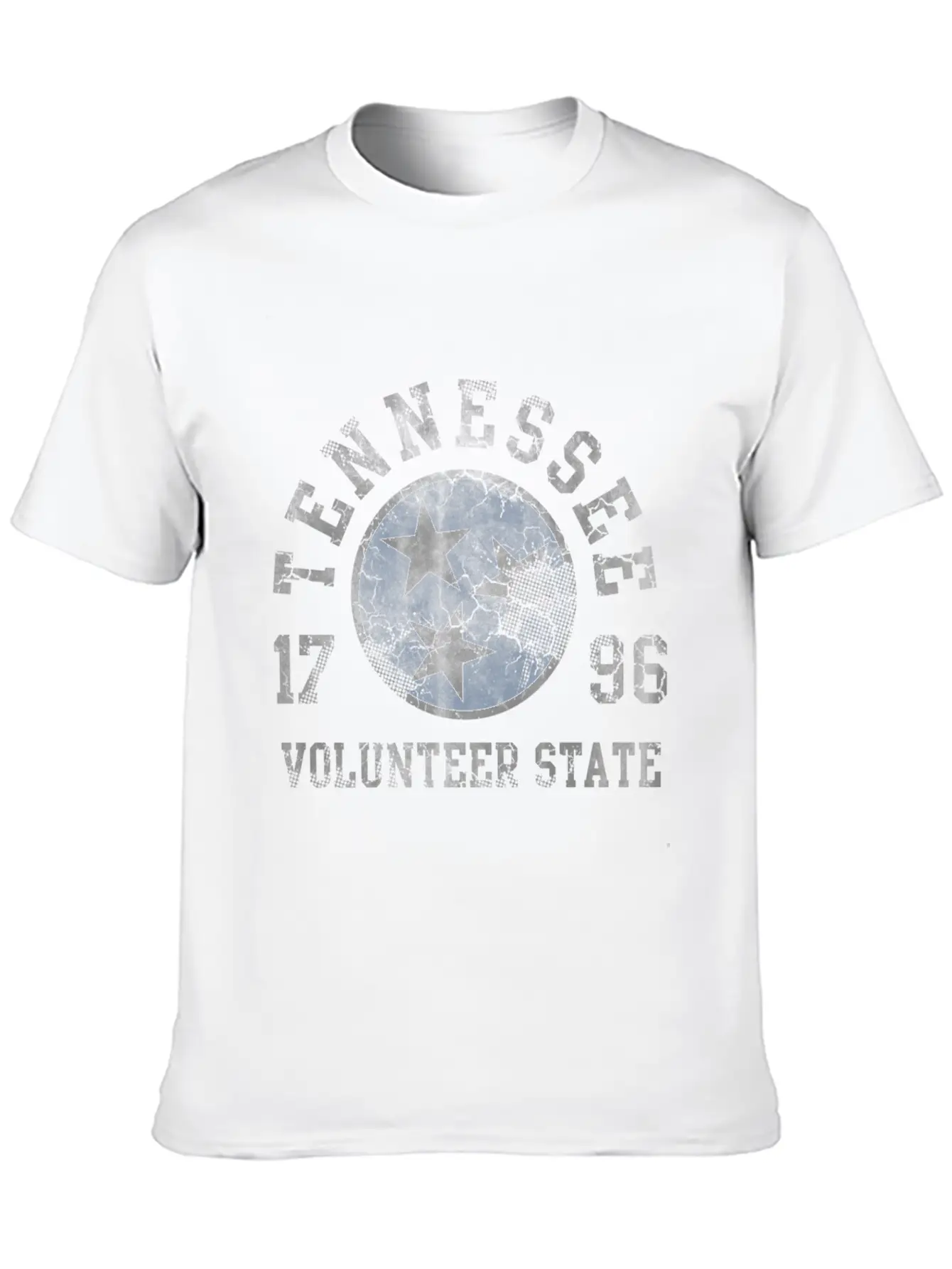 Tennessee Volunteer State Flag Fade Unisex Casual T-Shirt – Clean Design For Daily Comfort