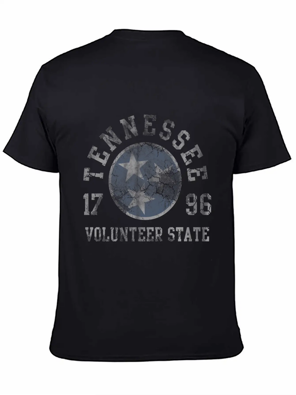 Tennessee Volunteer State Flag Fade Unisex Casual T-Shirt – Clean Design For Daily Comfort