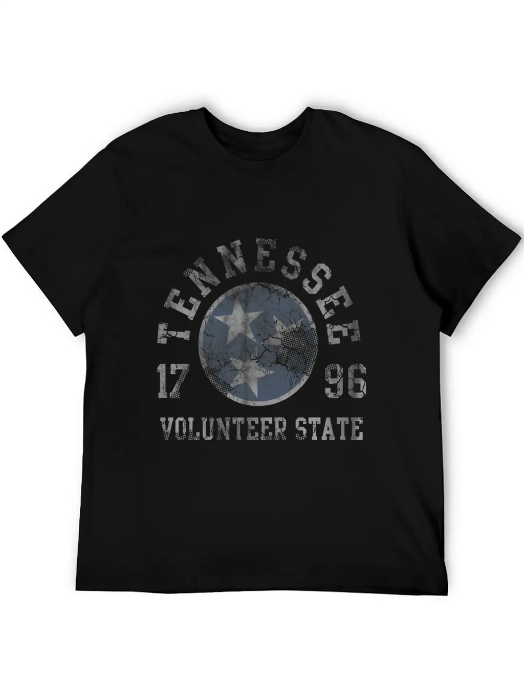 Tennessee Volunteer State Flag Fade Unisex Casual T-Shirt – Clean Design For Daily Comfort