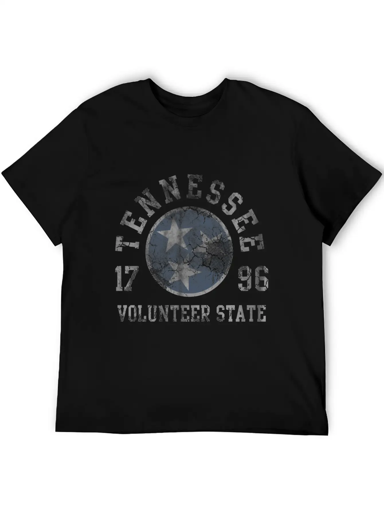 Tennessee Volunteer State Flag Fade Unisex Casual T-Shirt – Clean Design For Daily Comfort