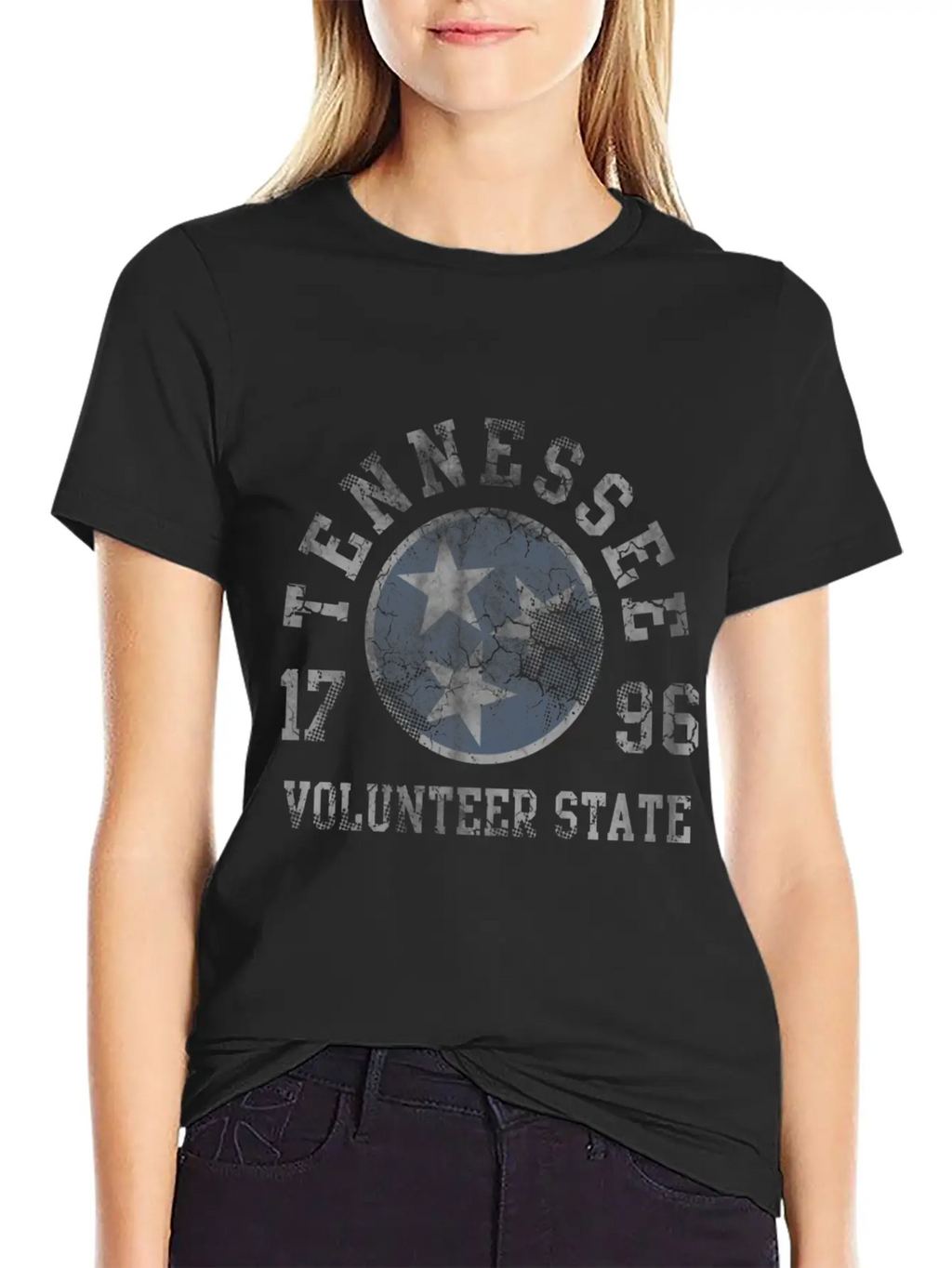 Tennessee Volunteer State Flag Fade Unisex Casual T-Shirt – Clean Design For Daily Comfort