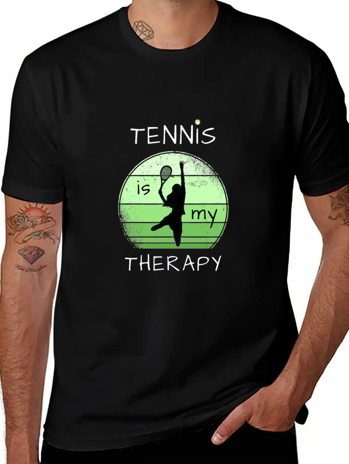Tennis Is My Therapy Unisex Casual T-Shirt – Clean Design For Daily Comfort