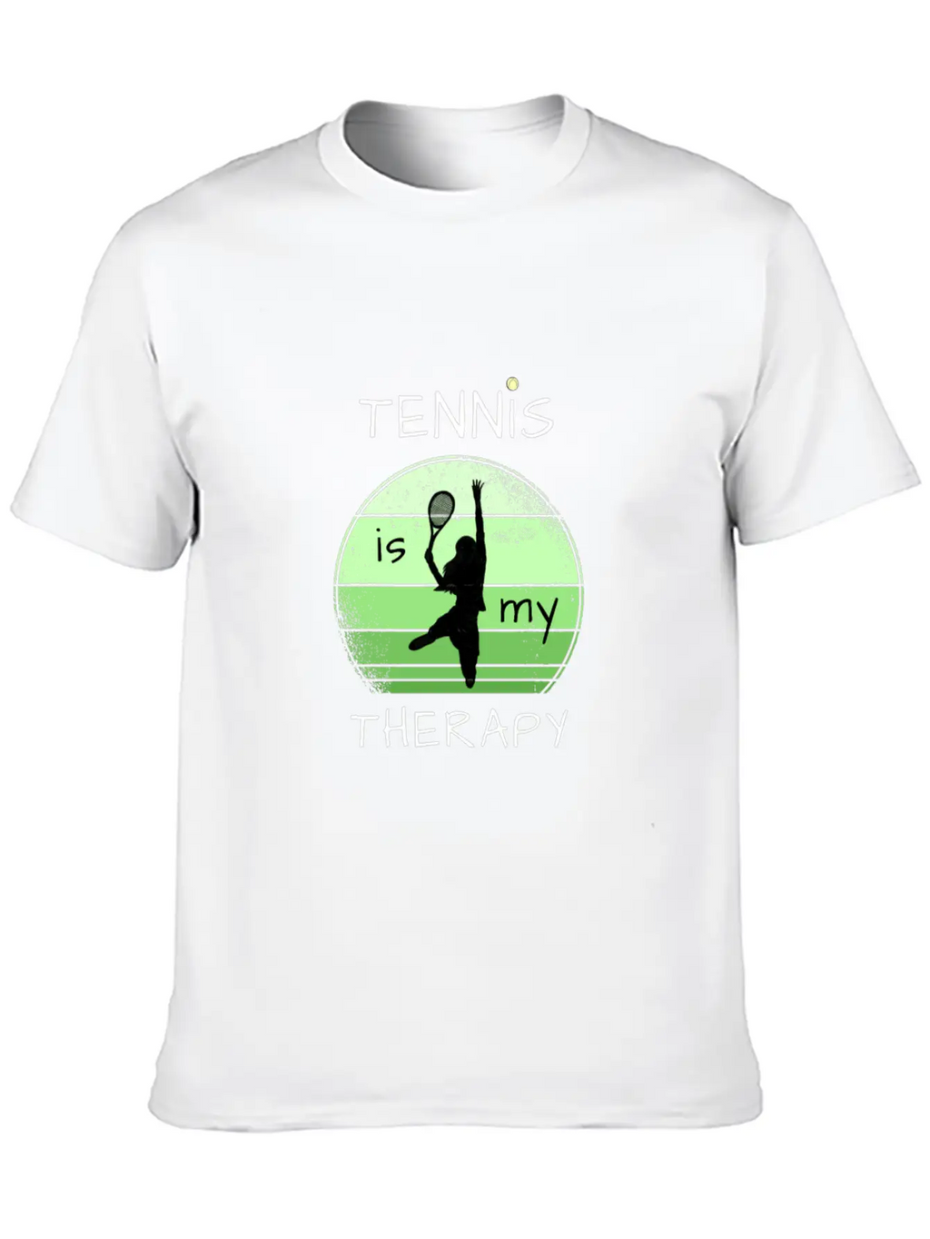 Tennis Is My Therapy Unisex Casual T-Shirt – Clean Design For Daily Comfort