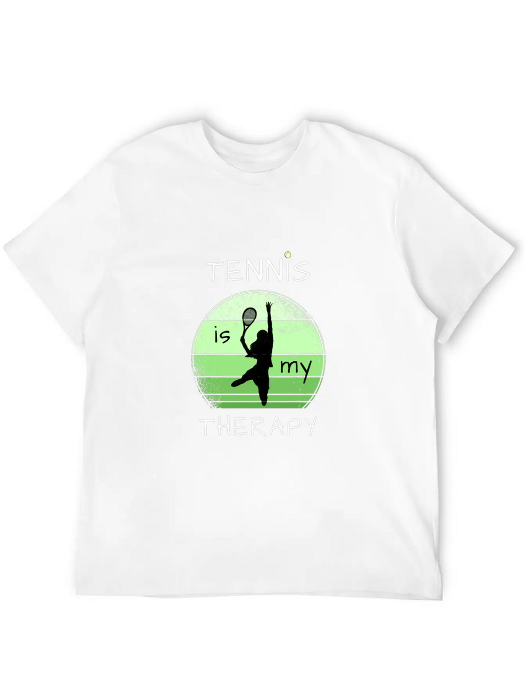 Tennis Is My Therapy Unisex Casual T-Shirt – Clean Design For Daily Comfort