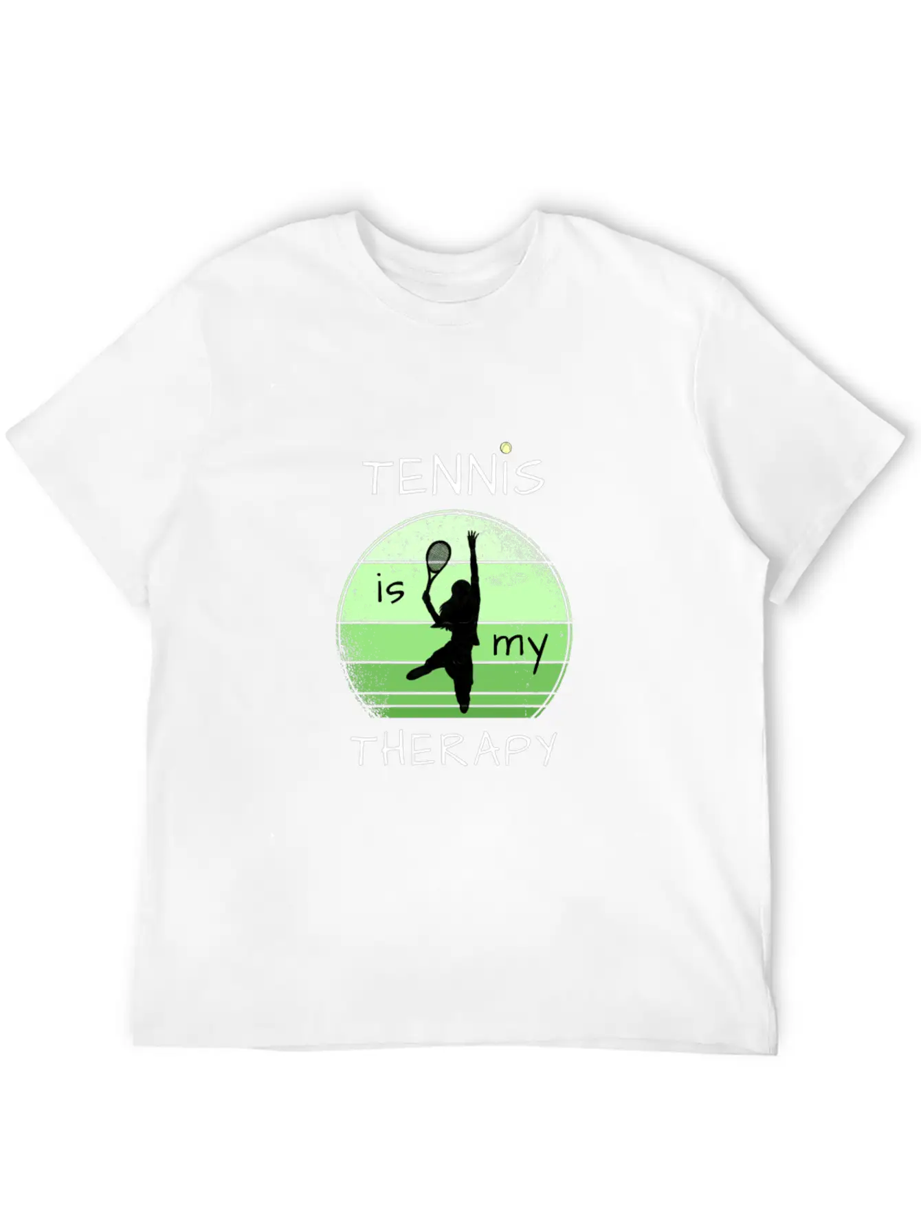 Tennis Is My Therapy Unisex Casual T-Shirt – Clean Design For Daily Comfort