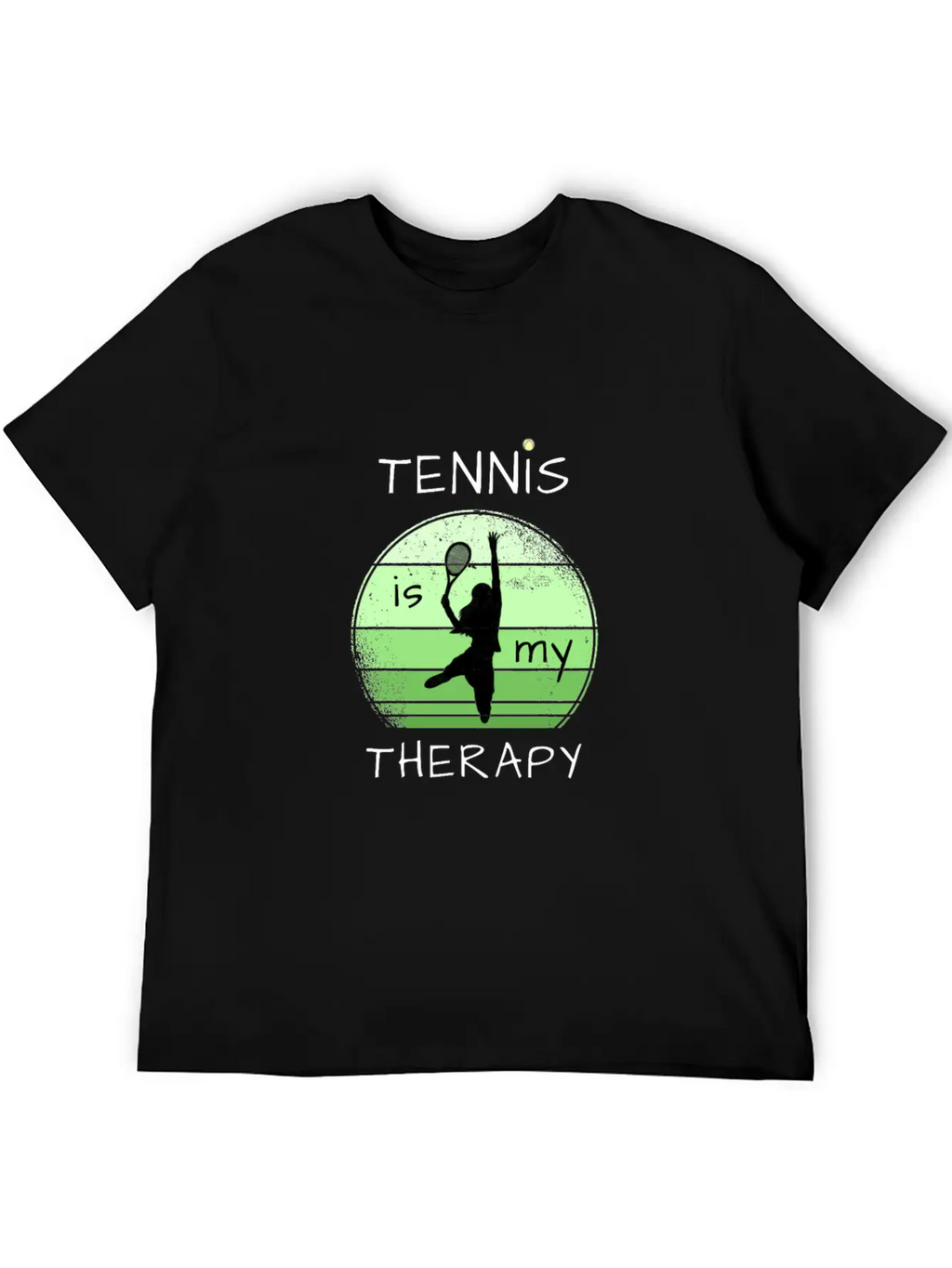 Tennis Is My Therapy Unisex Casual T-Shirt – Clean Design For Daily Comfort