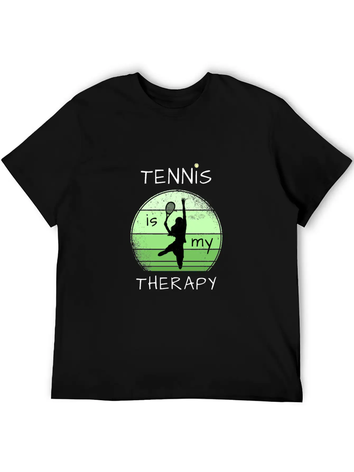 Tennis Is My Therapy Unisex Casual T-Shirt – Clean Design For Daily Comfort