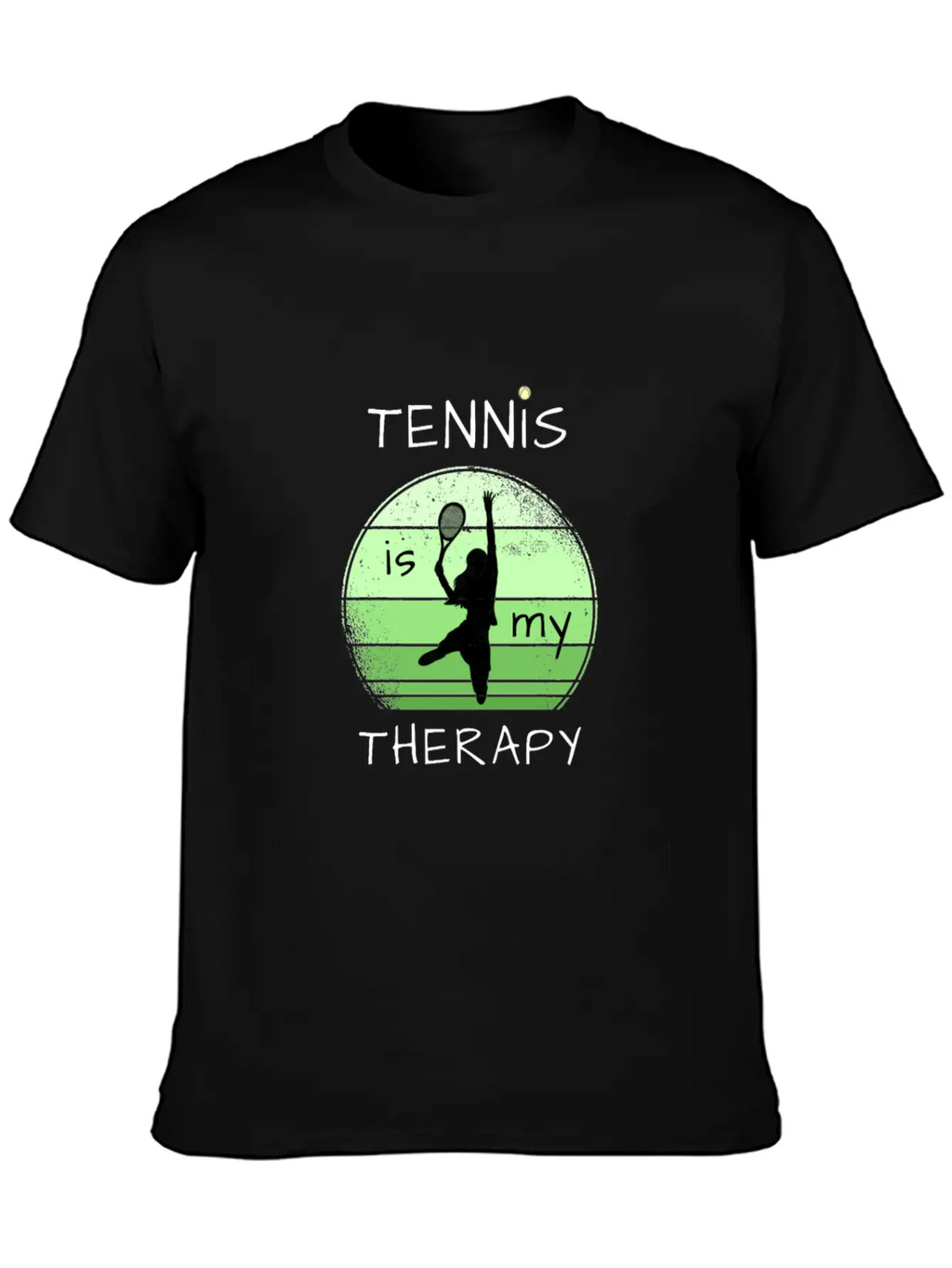 Tennis Is My Therapy Unisex Casual T-Shirt – Clean Design For Daily Comfort