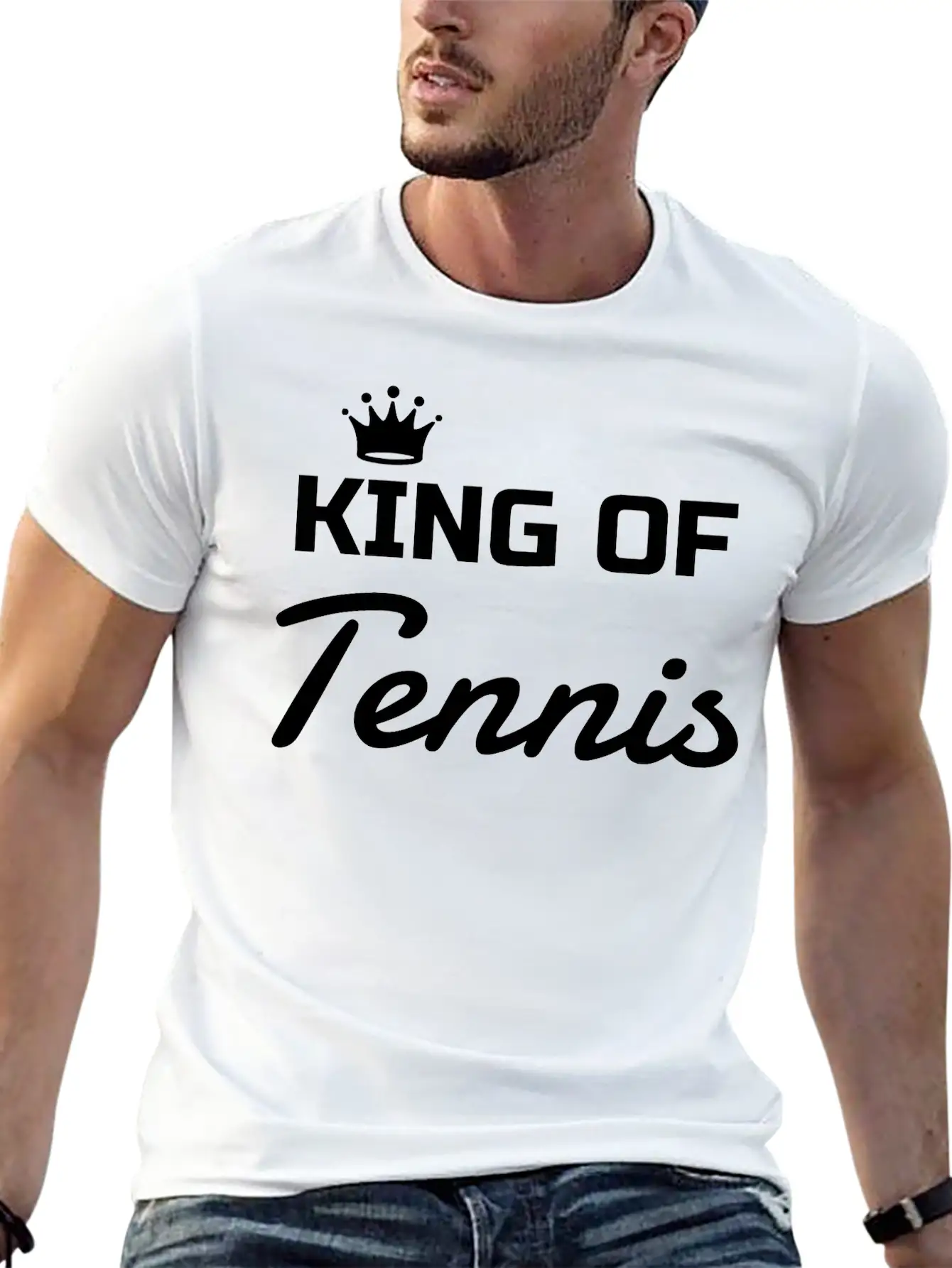 Tennis Tennisman Sport Ball Match Fun Unisex Casual T-Shirt – Clean Design For Daily Comfort