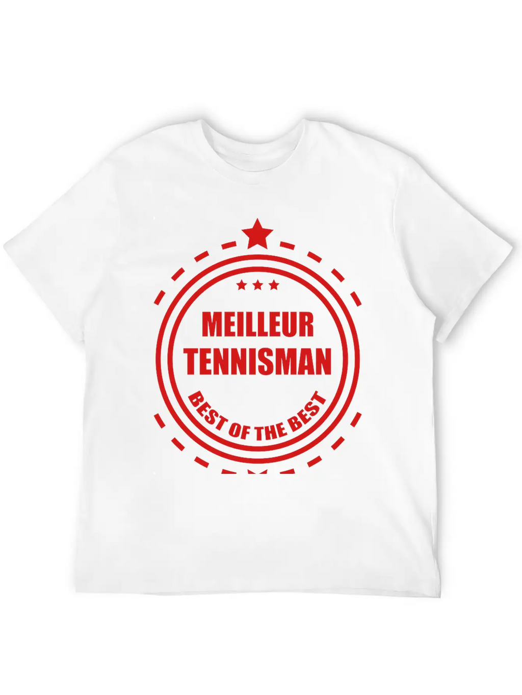 Tennis Tennisman Sport Ball Match Fun Unisex Short Sleeve Soft Cotton T-Shirt – Casual Everyday Wear