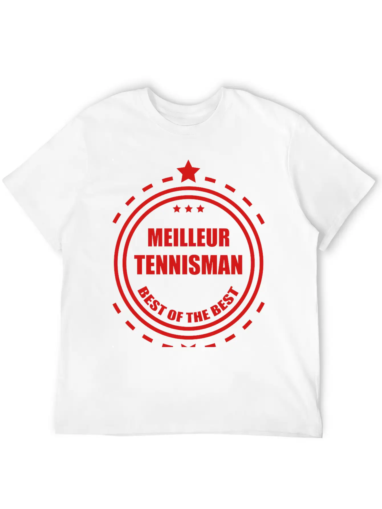 Tennis Tennisman Sport Ball Match Fun Unisex Short Sleeve Soft Cotton T-Shirt – Casual Everyday Wear