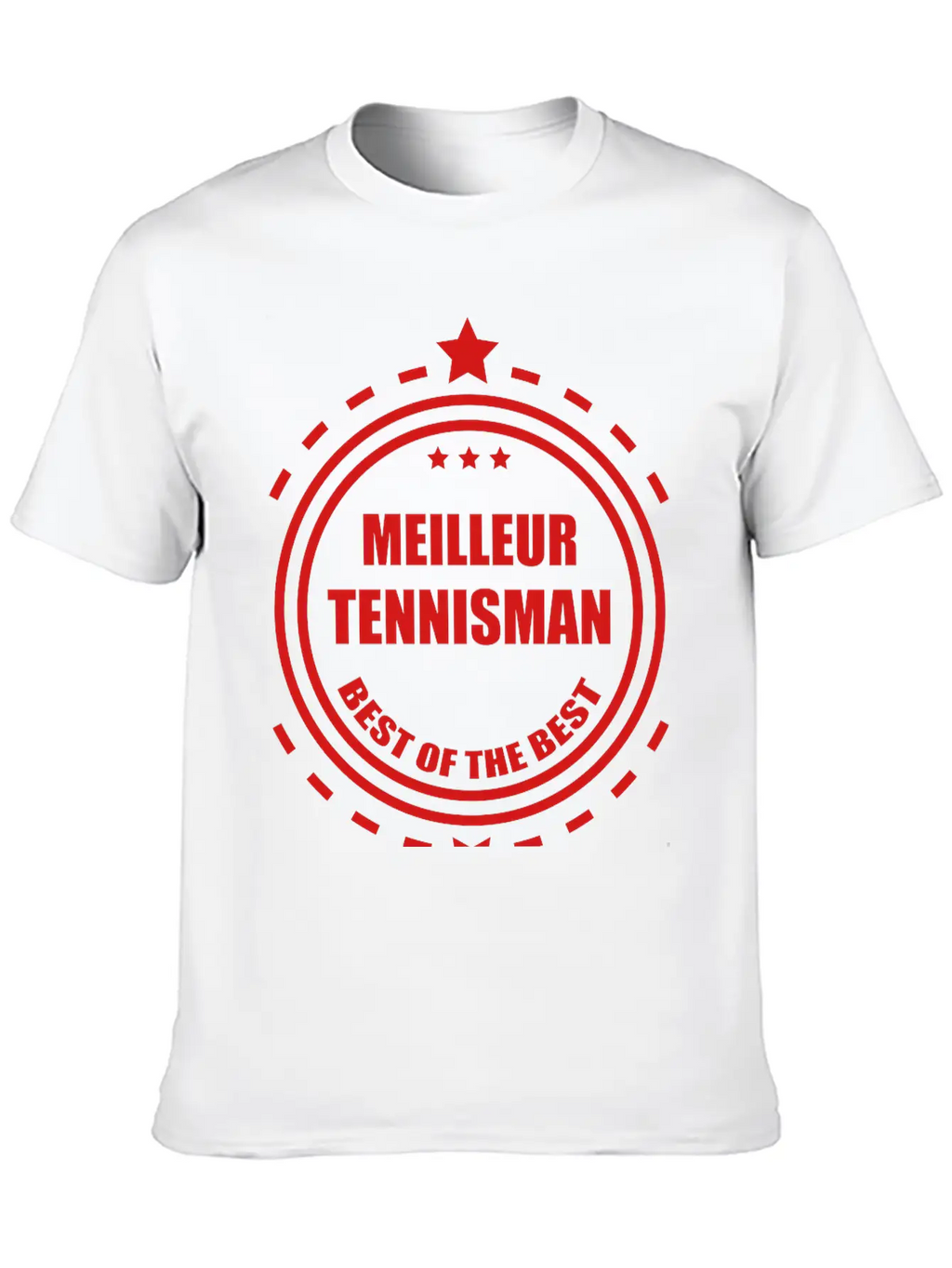 Tennis Tennisman Sport Ball Match Fun Unisex Short Sleeve Soft Cotton T-Shirt – Casual Everyday Wear