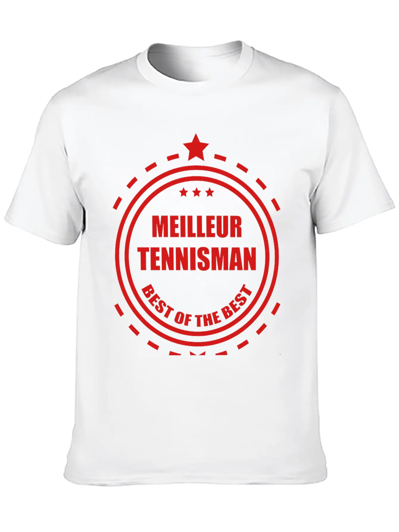 Tennis Tennisman Sport Ball Match Fun Unisex Short Sleeve Soft Cotton T-Shirt – Casual Everyday Wear