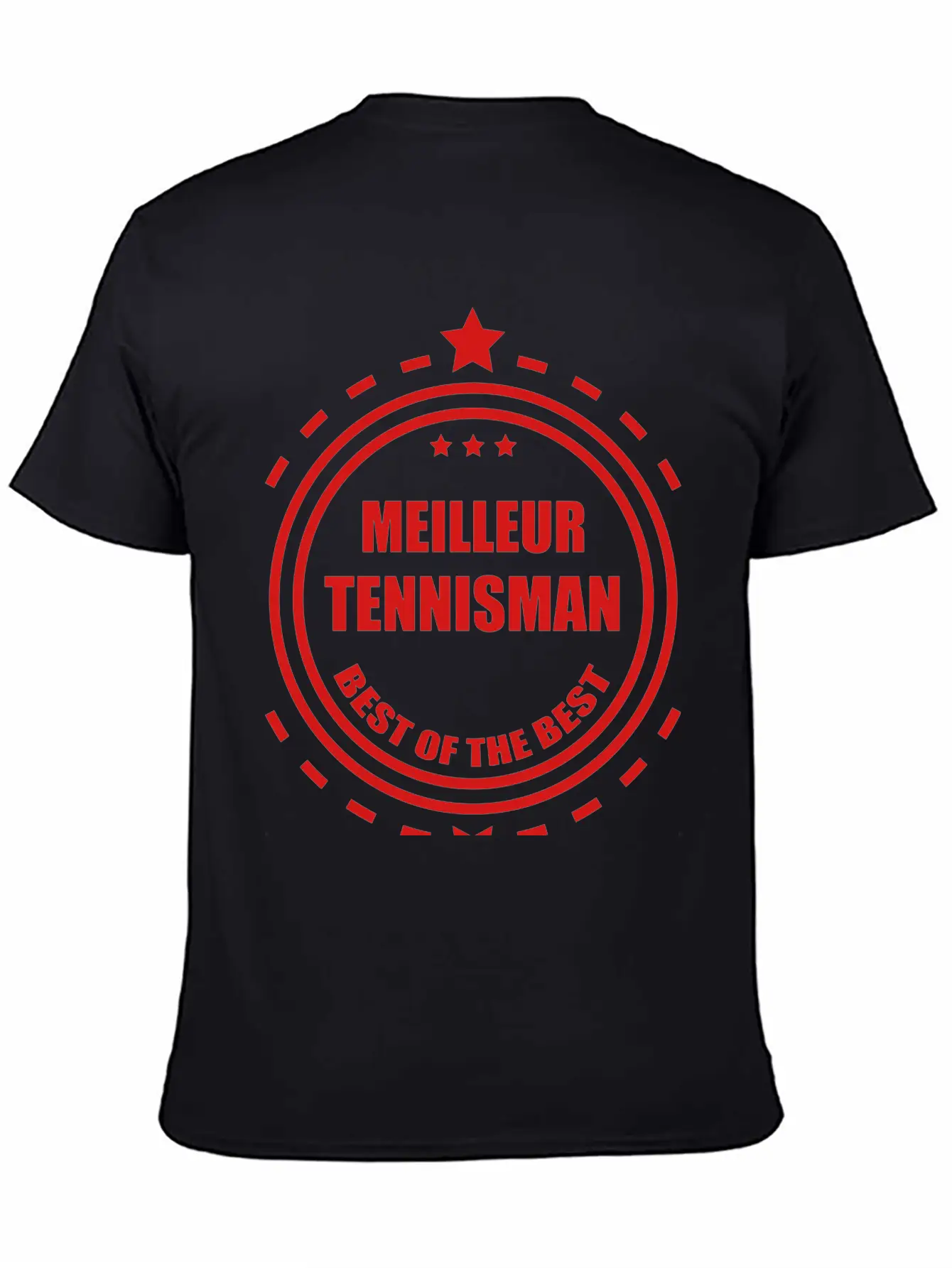 Tennis Tennisman Sport Ball Match Fun Unisex Short Sleeve Soft Cotton T-Shirt – Casual Everyday Wear