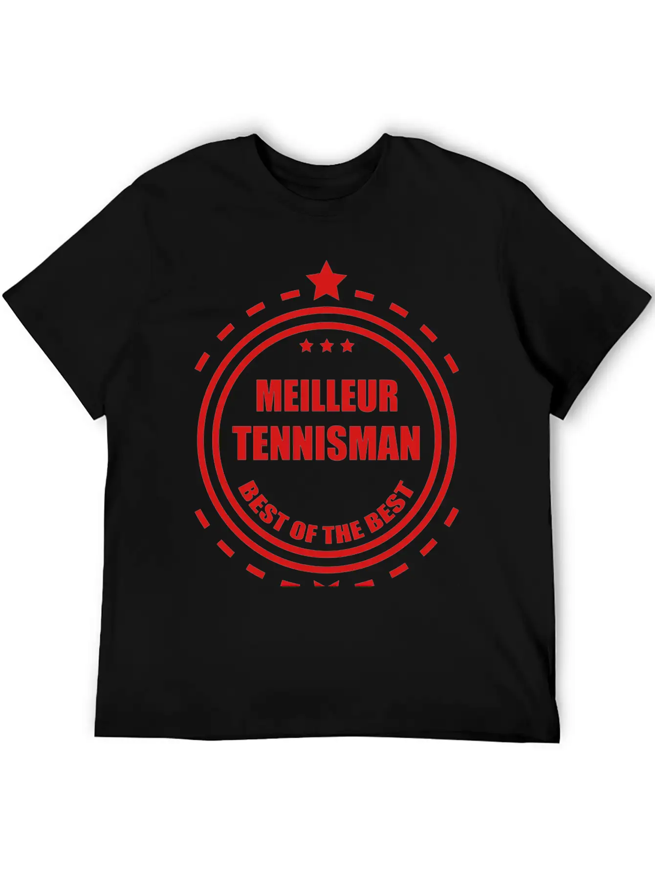 Tennis Tennisman Sport Ball Match Fun Unisex Short Sleeve Soft Cotton T-Shirt – Casual Everyday Wear