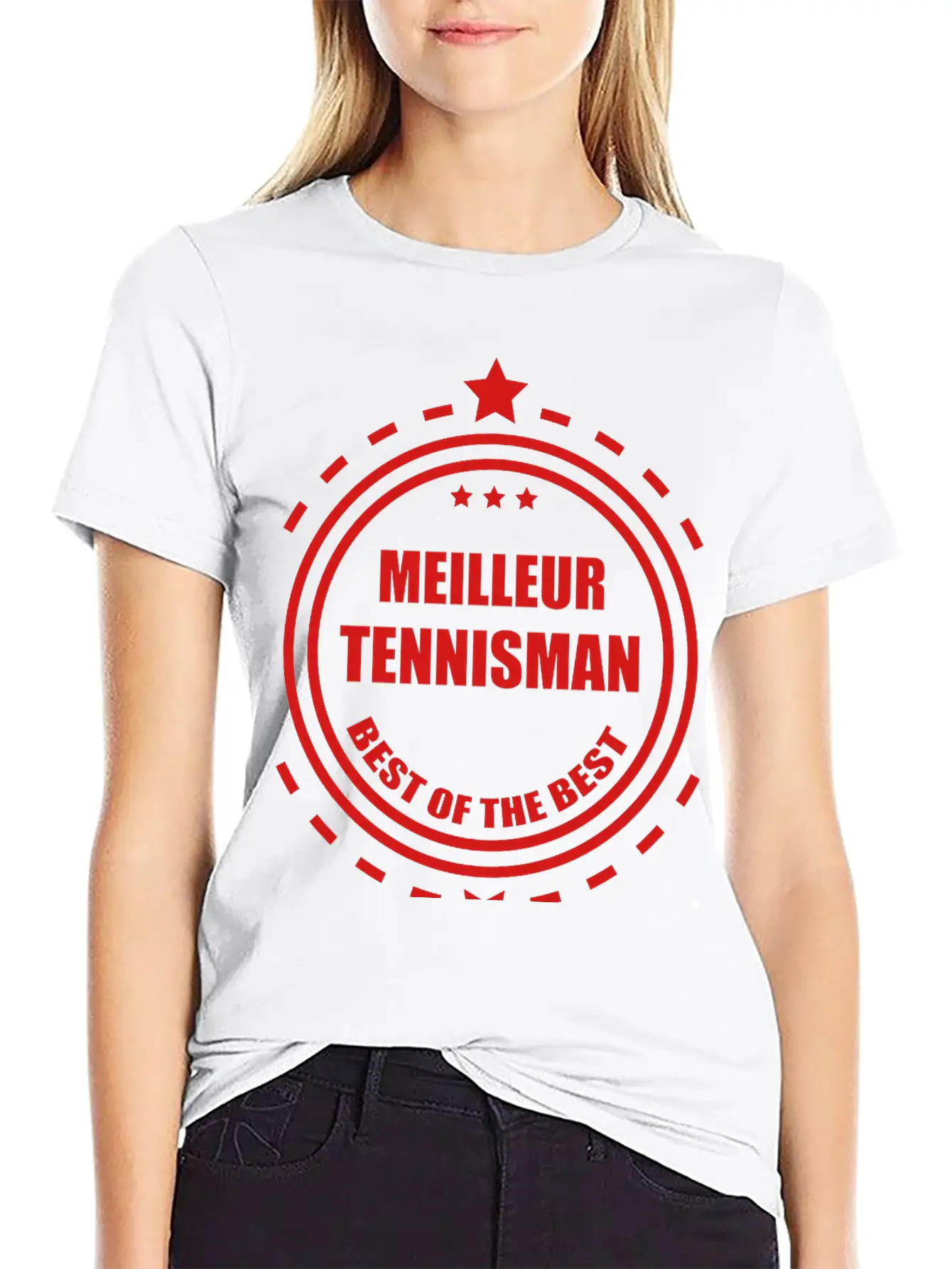 Tennis Tennisman Sport Ball Match Fun Unisex Short Sleeve Soft Cotton T-Shirt – Casual Everyday Wear
