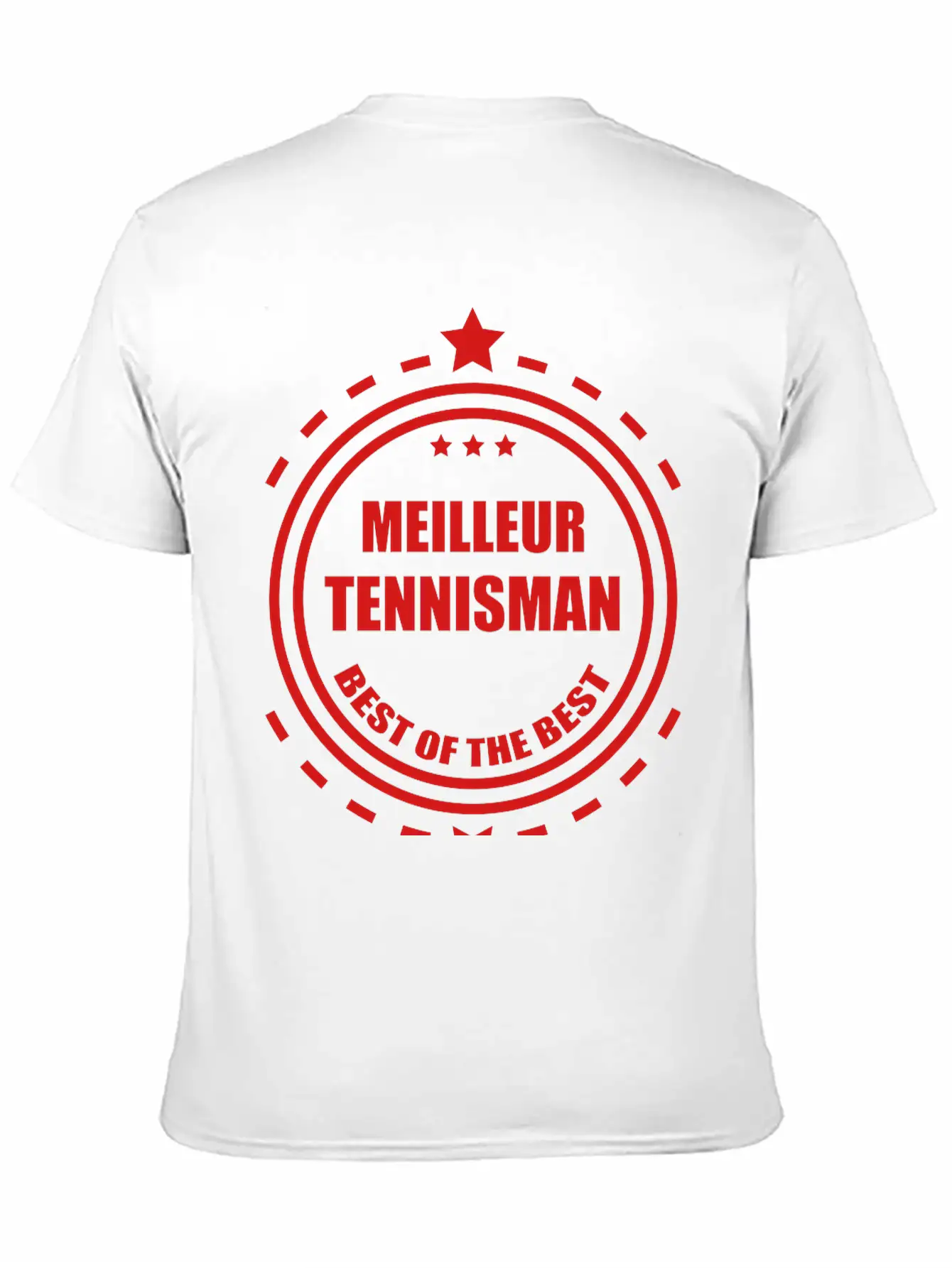 Tennis Tennisman Sport Ball Match Fun Unisex Short Sleeve Soft Cotton T-Shirt – Casual Everyday Wear